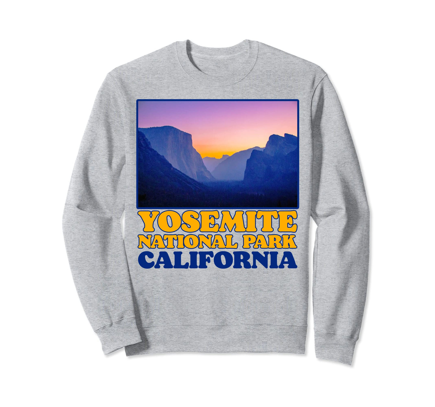 Yosemite Valley National Park Sweatshirt - Aesthetic Graphic Men Women - T-Shirt, Sweatshirt, Hoodie