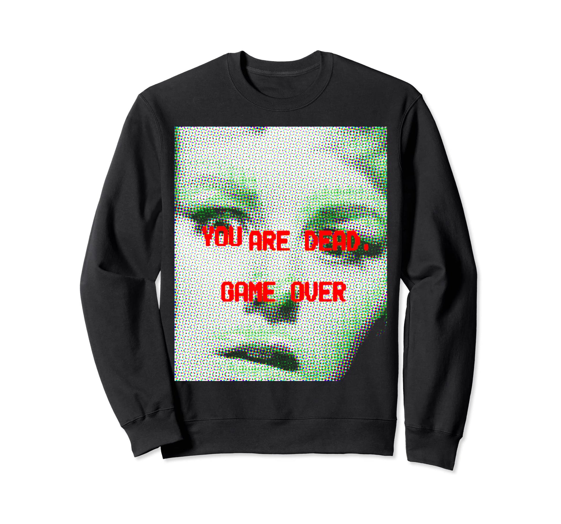 Horror Aesthetic Game Over Sweatshirt - Streetwear Style for Adults - T-Shirt, Sweatshirt, Hoodie