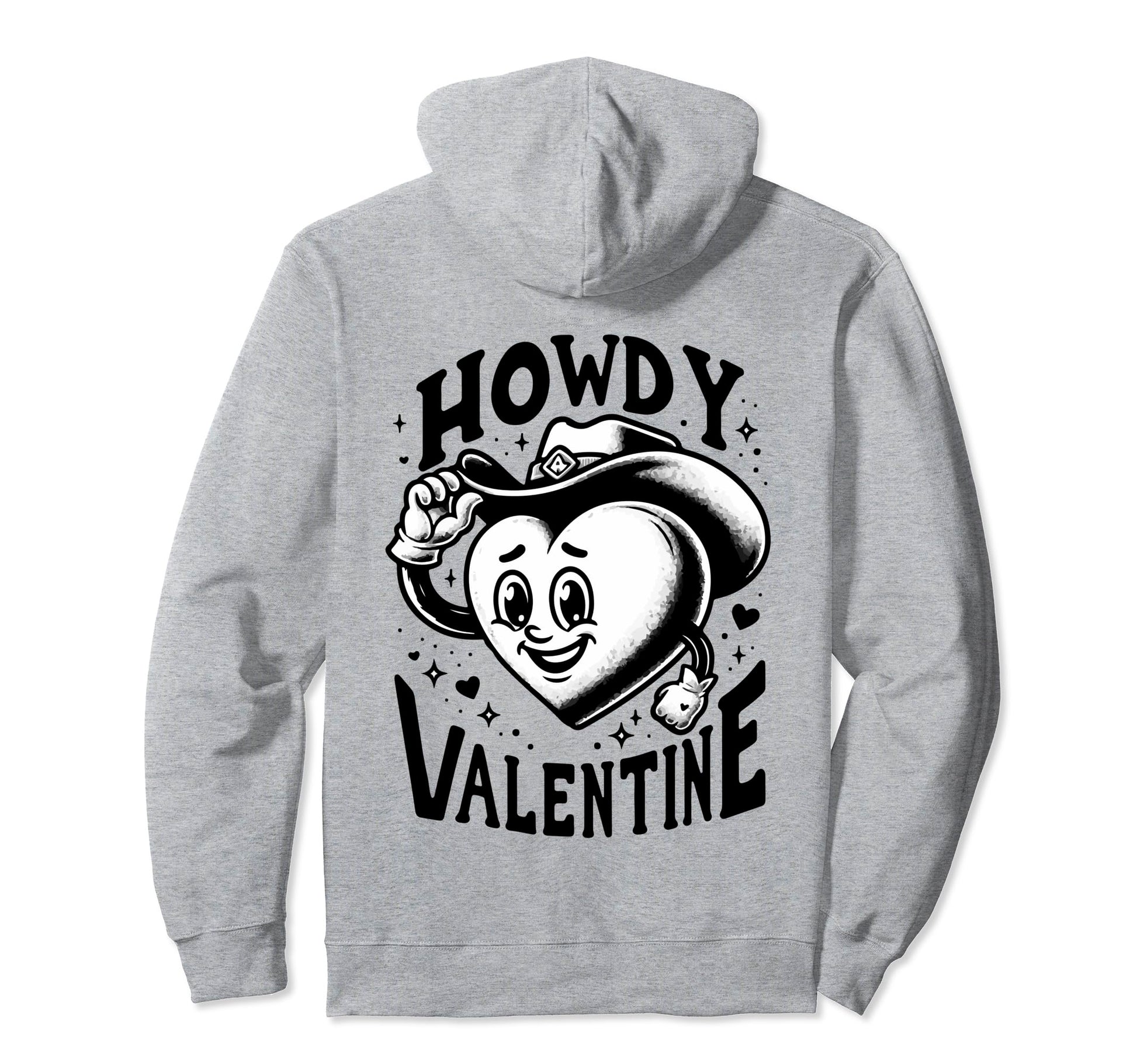 Howdy Valentine Cowgirl Western Hoodie - Streetwear Style for Adults - T-Shirt, Sweatshirt, Hoodie