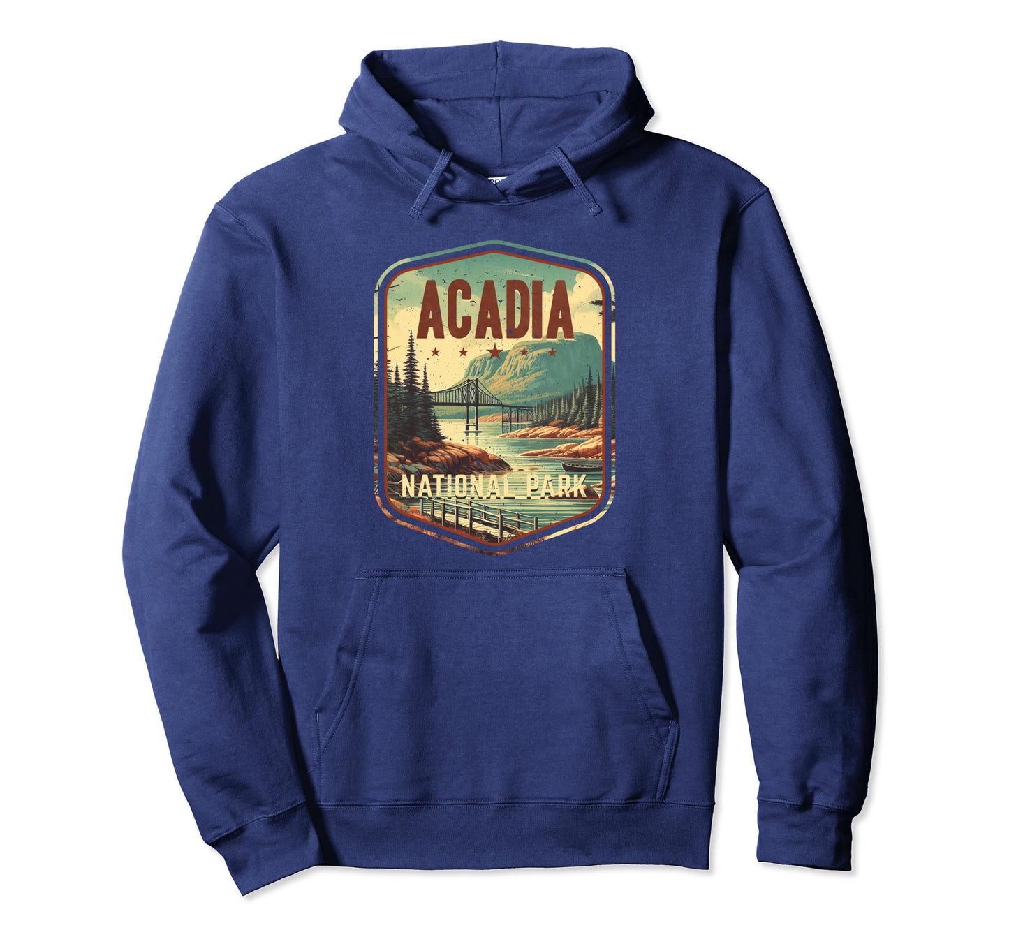 Acadia National Park Stars Hoodie - Fun Novelty Design Unisex - T-Shirt, Sweatshirt, Hoodie
