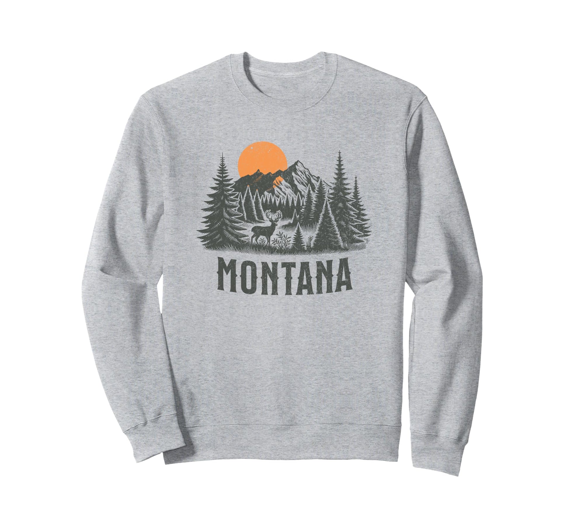Montana Vacation Glacier National Sweatshirt - Unique Graphic Men Women - T-Shirt, Sweatshirt, Hoodie