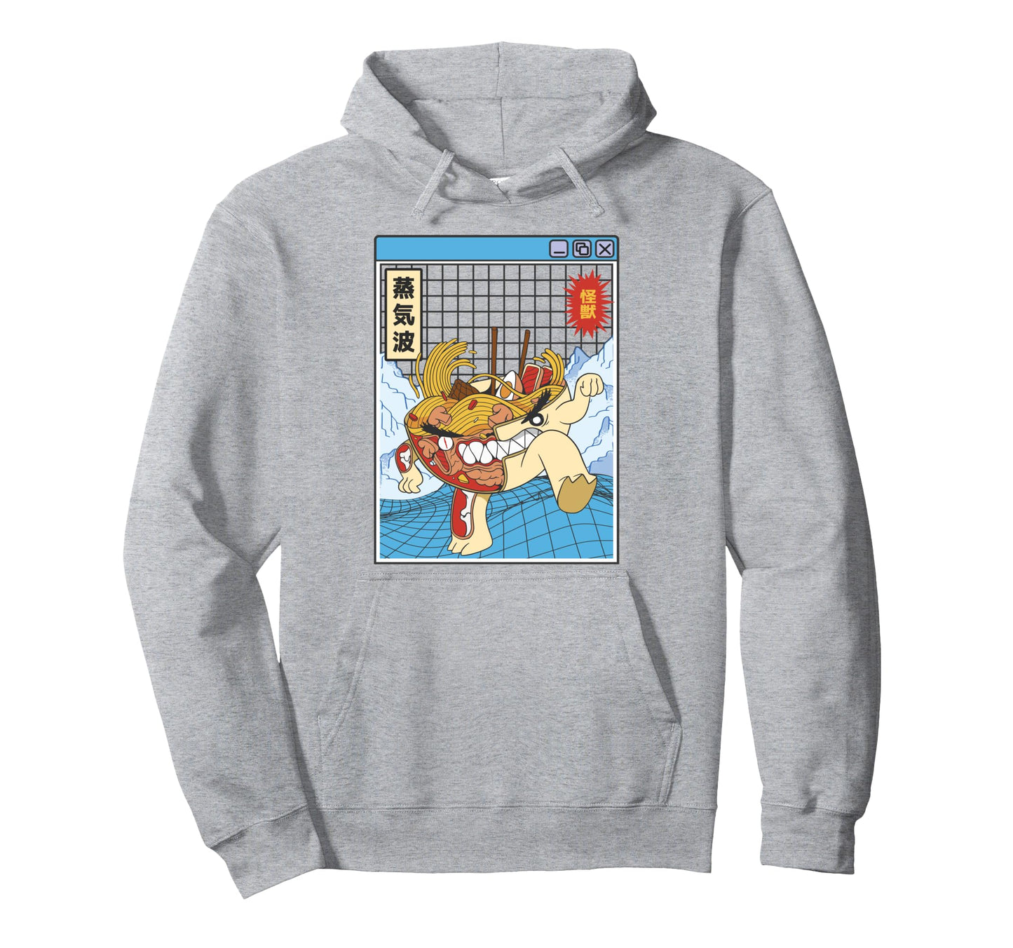 Ramen Noodles X Ray Kawaii Grid Hoodie - Casual Everyday Wear for Adults - T-Shirt, Sweatshirt, Hoodie