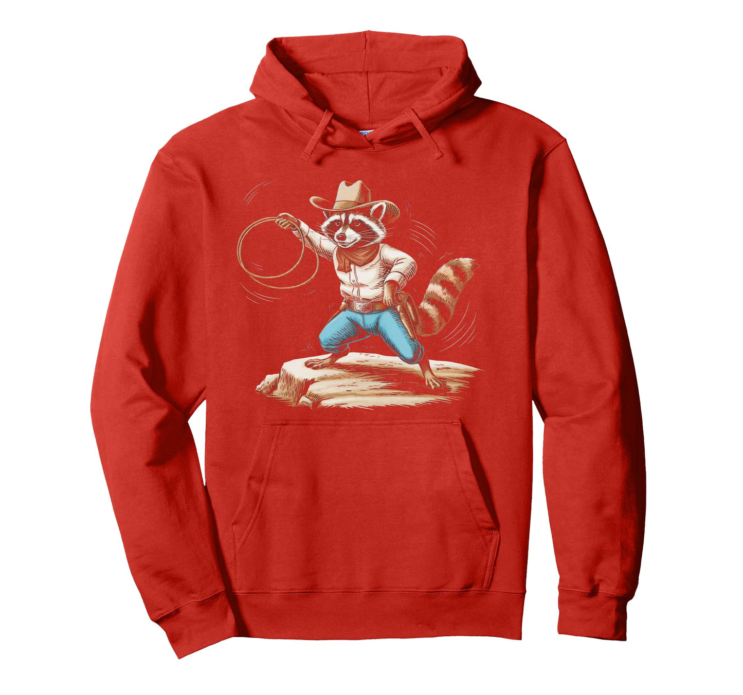Raccoon 90S Country Music Western Cowboy Hoodie - Trendy Graphic Men Women - T-Shirt, Sweatshirt, Hoodie