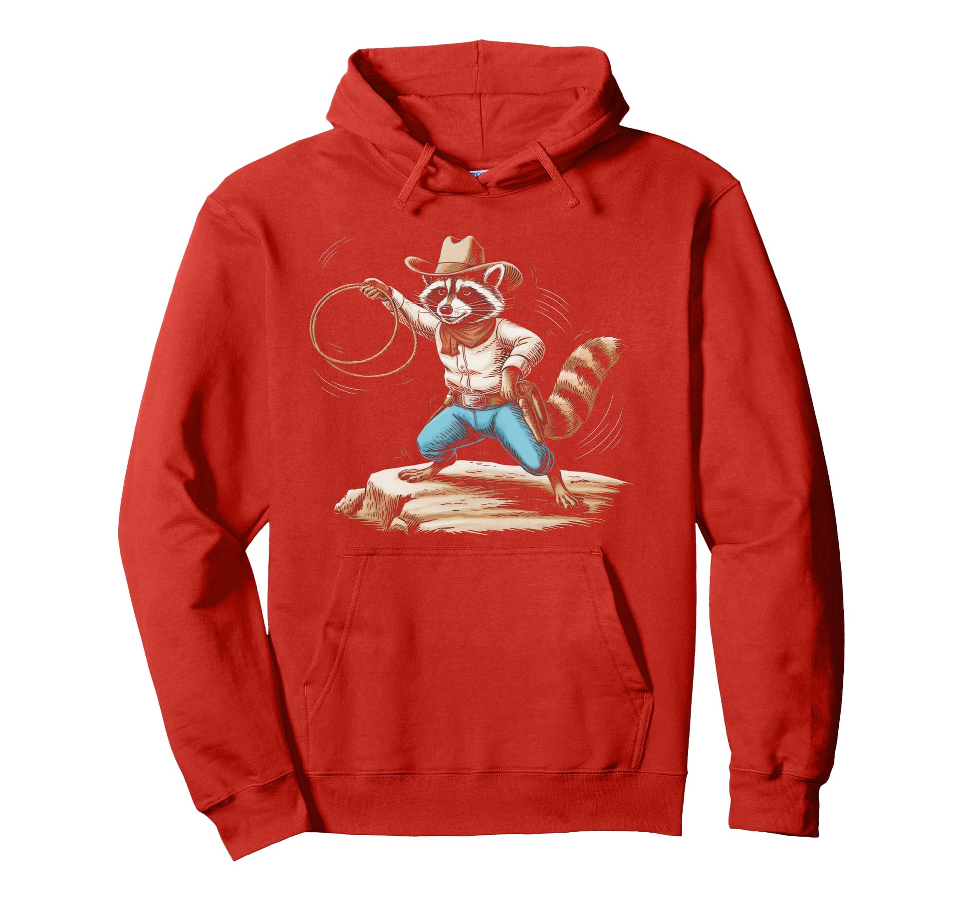 Raccoon 90S Country Music Western Cowboy Hoodie - Trendy Graphic Men Women - T-Shirt, Sweatshirt, Hoodie
