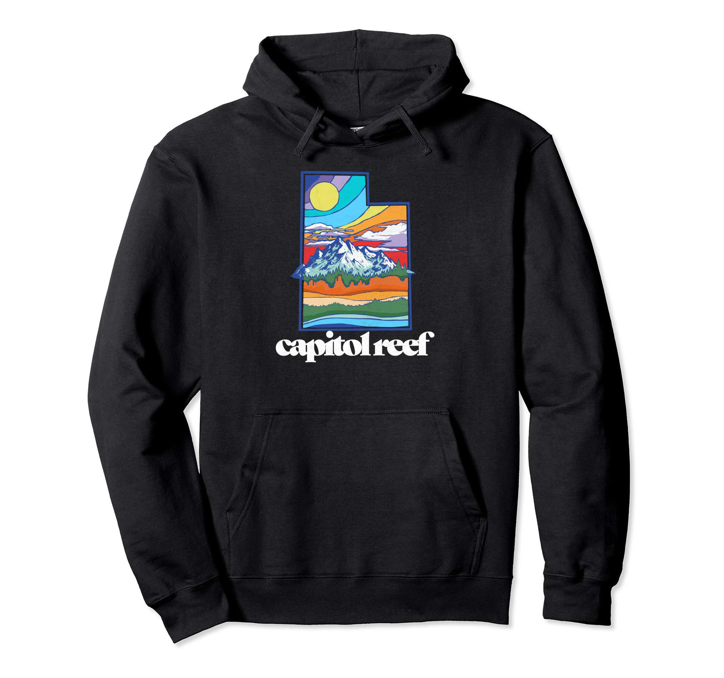 Capitol Reef National Park Utah Nature Hoodie - Minimalist Print Unisex - T-Shirt, Sweatshirt, Hoodie