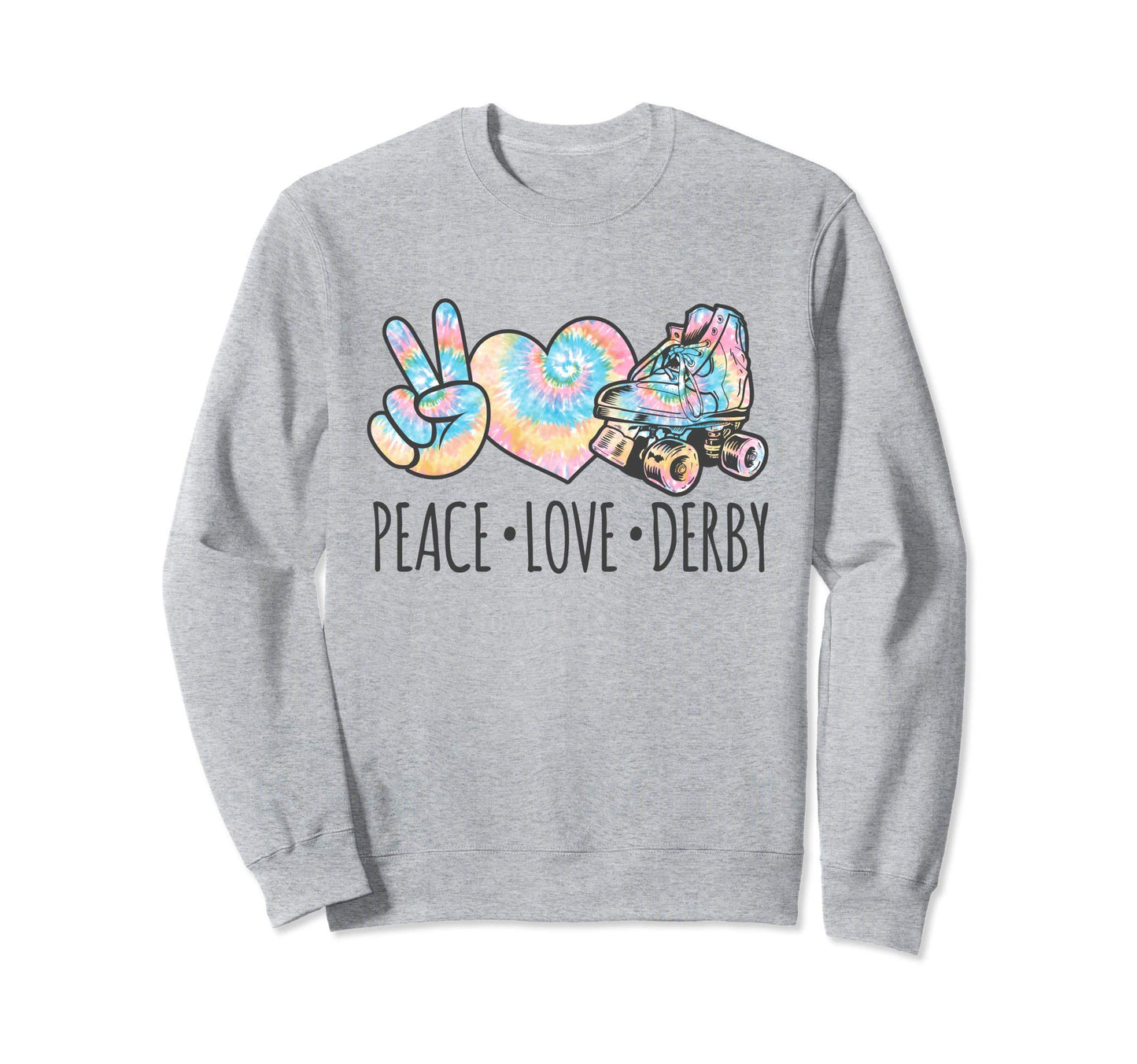 Tie Dye Roller Skating Teen Sweatshirt - Casual Everyday Wear for Adults - T-Shirt, Sweatshirt, Hoodie