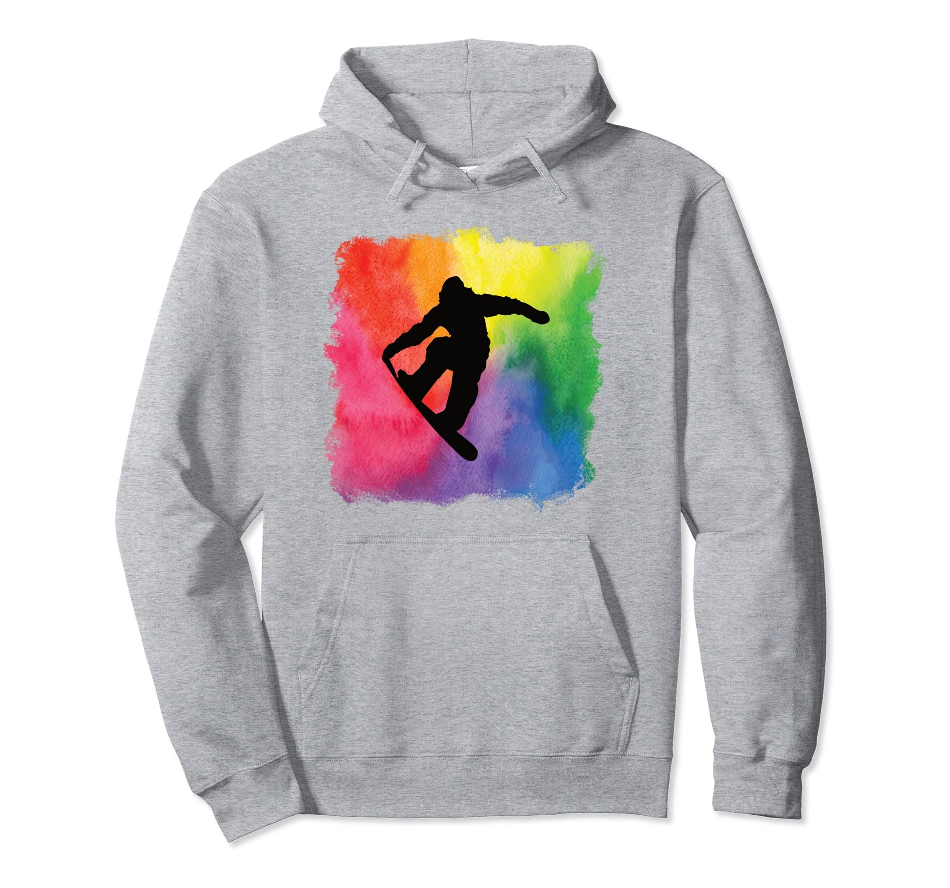 Snowboard Snowboarding Colorful Fun Hoodie - Graphic Print for Adults - T-Shirt, Sweatshirt, Hoodie