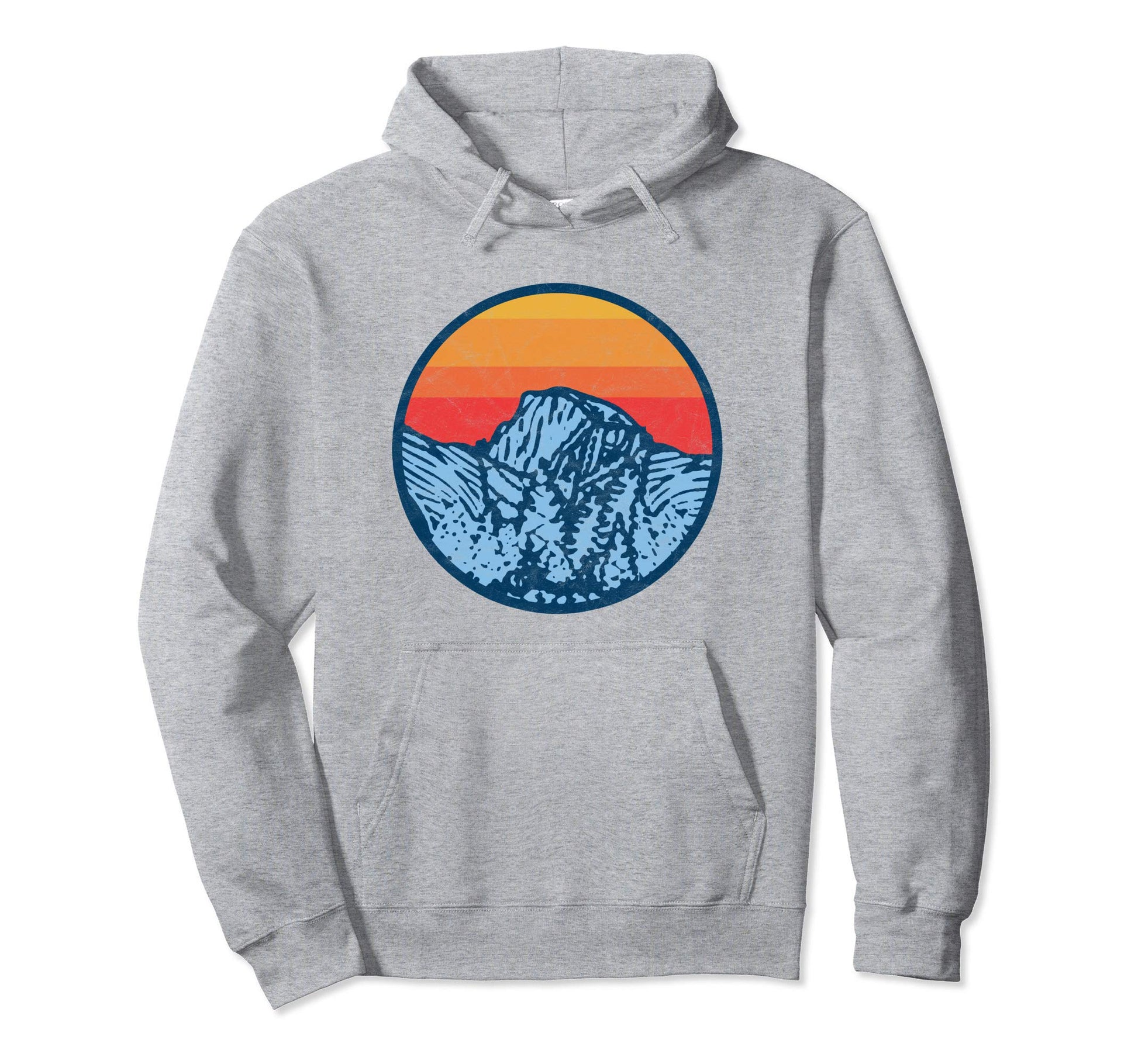 Yosemite National Park Half Dome Orange Sky Hoodie - Trendy Graphic Unisex - T-Shirt, Sweatshirt, Hoodie