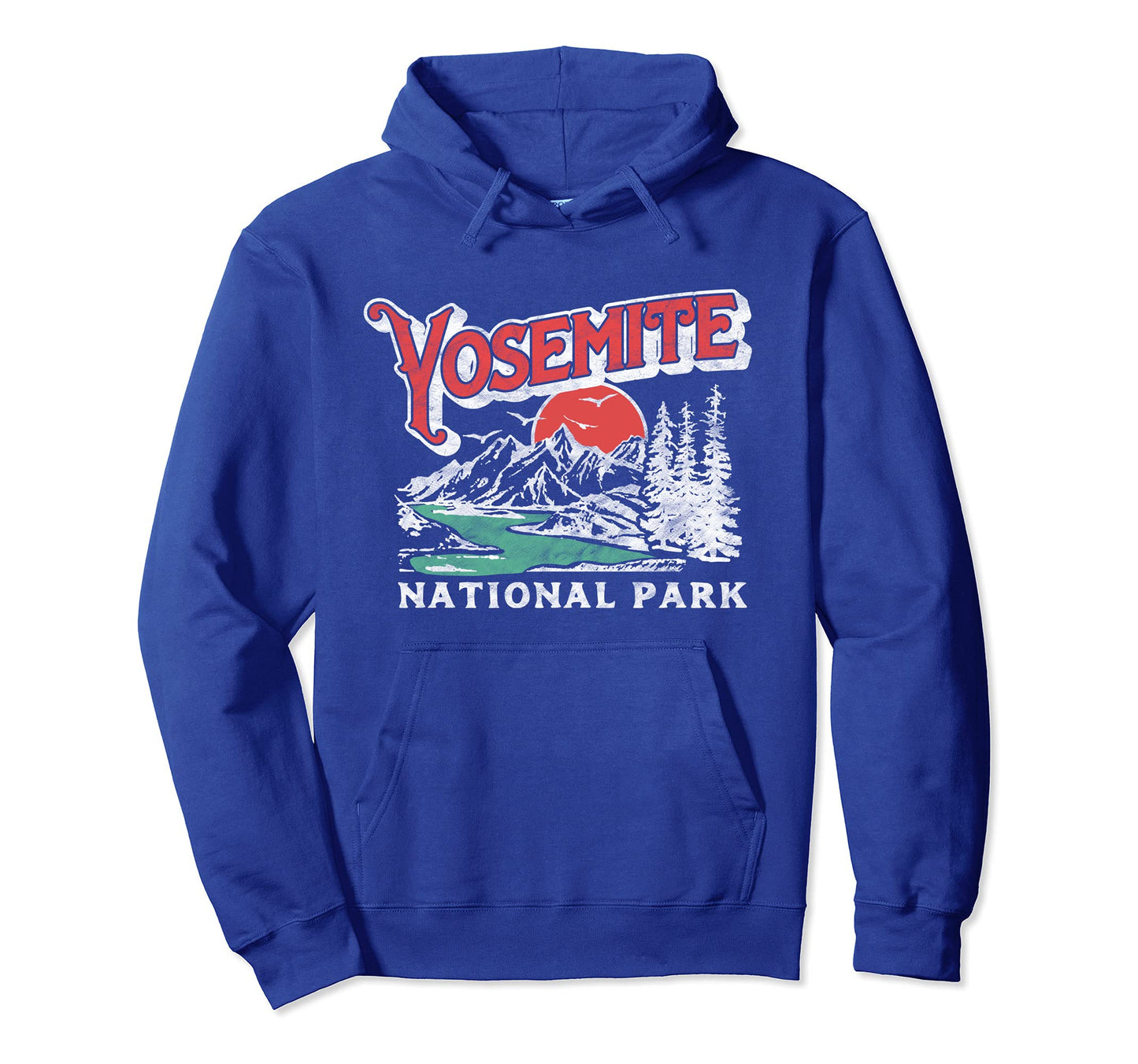 Yosemite National Park 80S Mountains Hoodie - Minimalist Print Men Women - T-Shirt, Sweatshirt, Hoodie