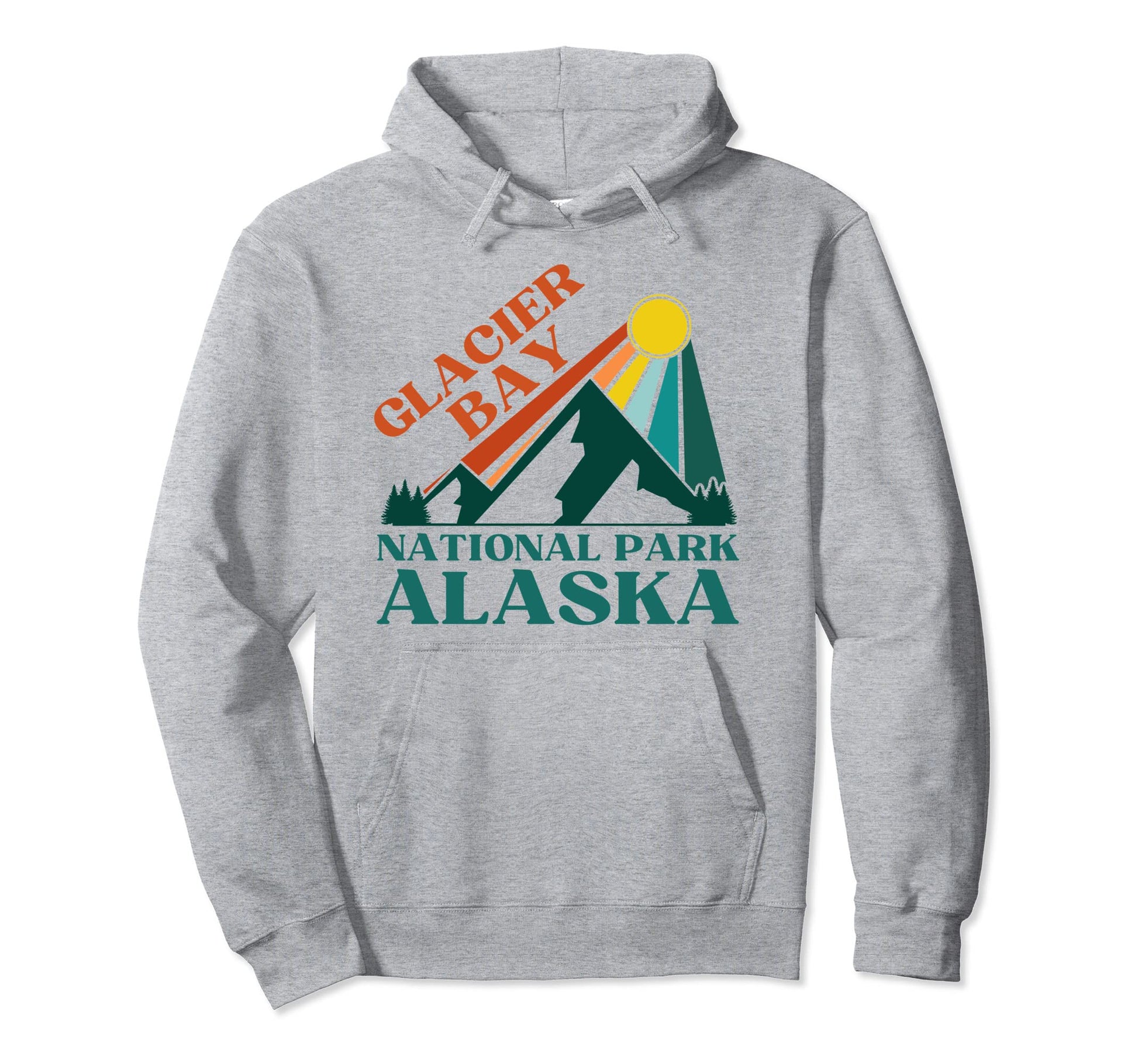 Glacier Bay National Park Alaska Hike Hoodie - Streetwear Style Unisex - T-Shirt, Sweatshirt, Hoodie