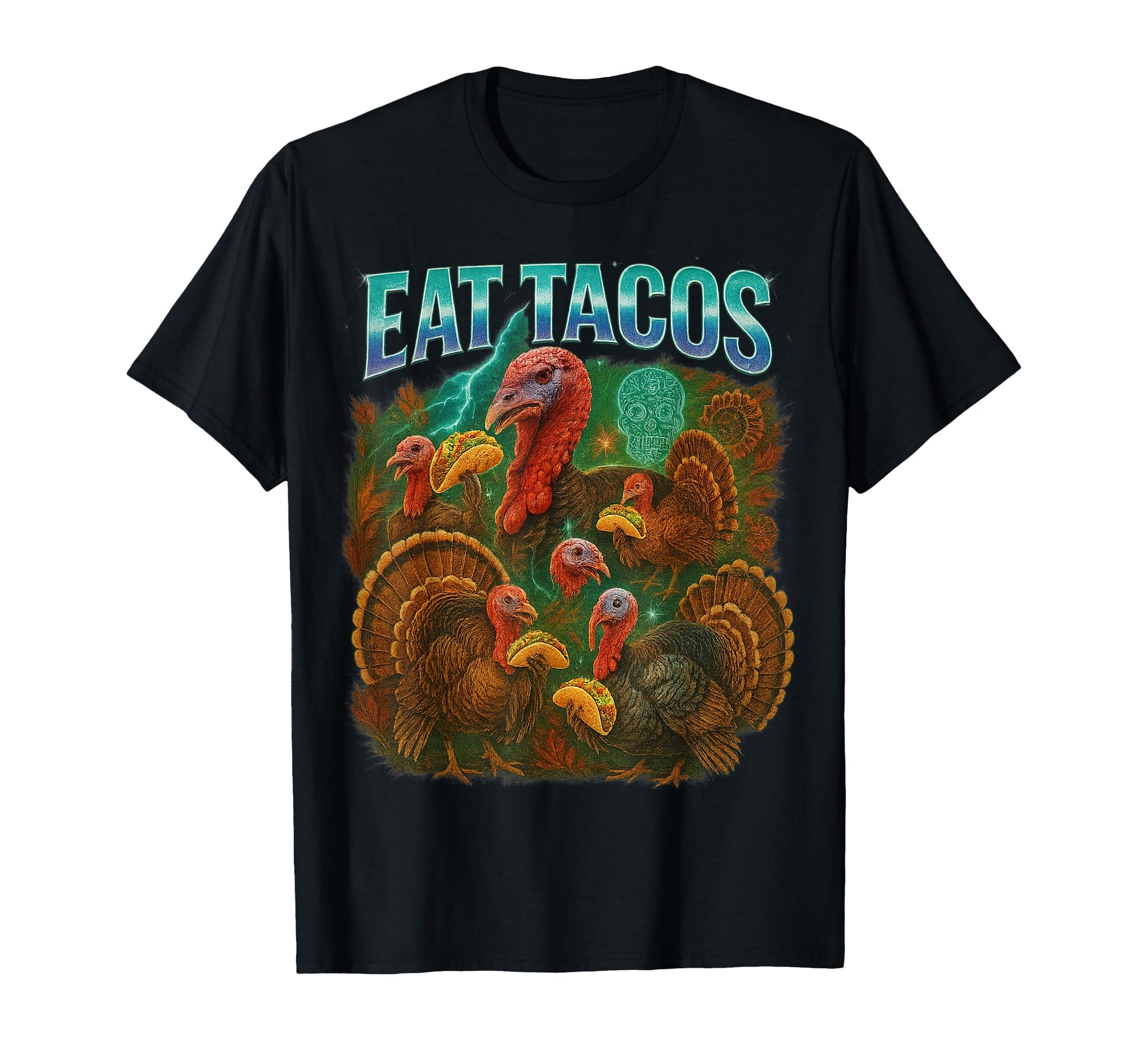 Eat Tacos Thanksgiving 90S 2000S Hip T-Shirt - Unique Graphic Men Women - T-Shirt, Sweatshirt, Hoodie