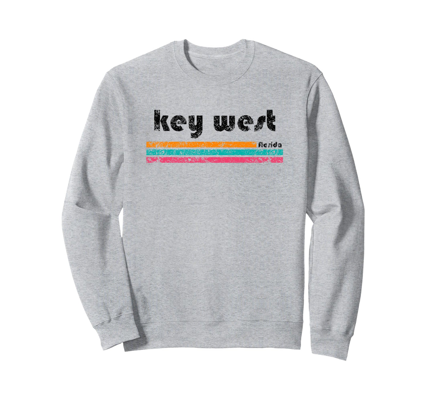 Key West Florida Weathered Sweatshirt - Fun Novelty Design for Adults - T-Shirt, Sweatshirt, Hoodie