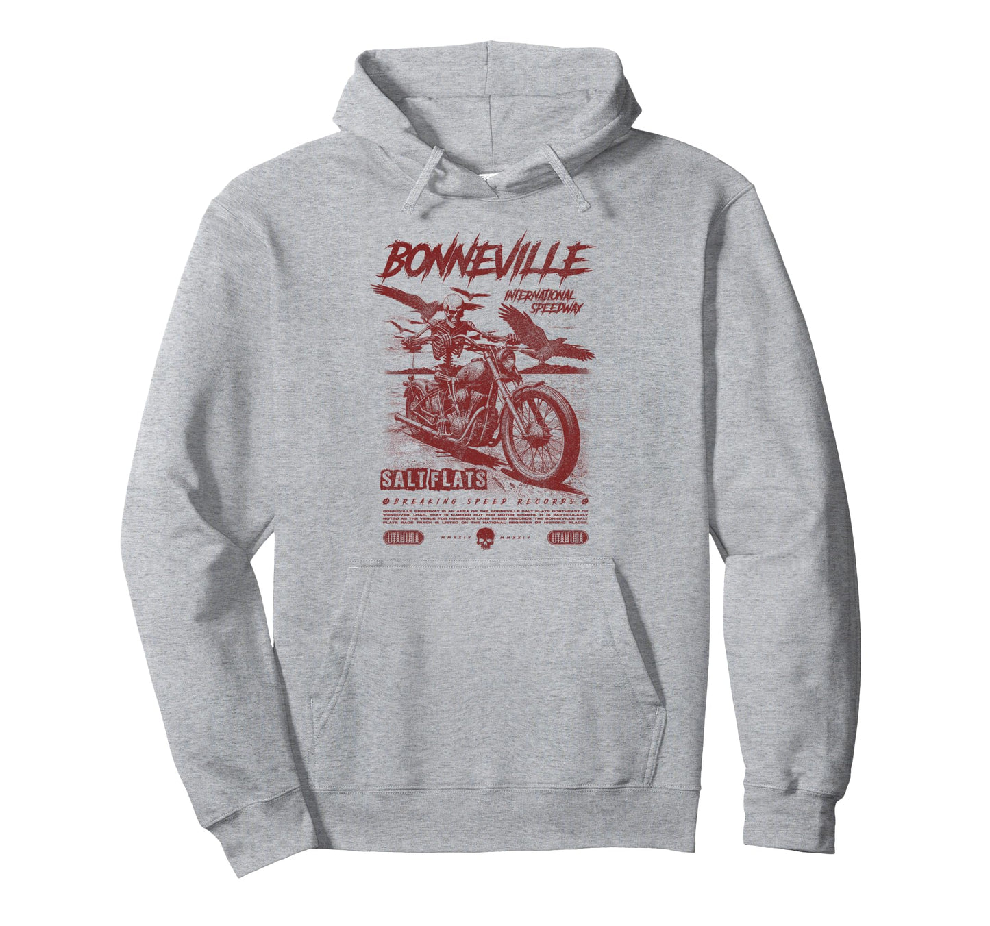 Bonneville Salt Flats Motorcycle Racing Hoodie - Streetwear Style Unisex - T-Shirt, Sweatshirt, Hoodie