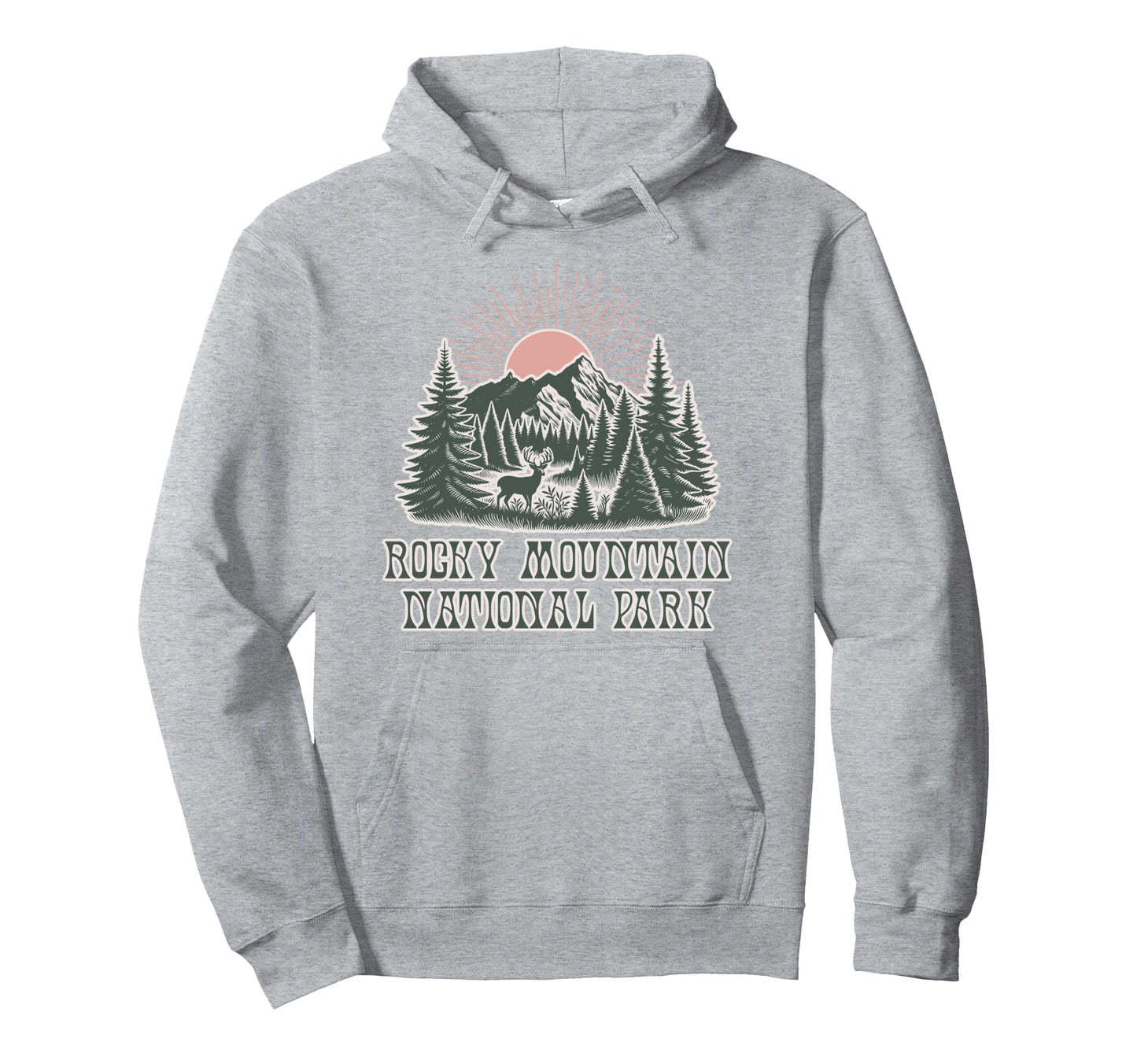 Rocky Mountain National Park Colorado Hoodie - Aesthetic Graphic Men Women - T-Shirt, Sweatshirt, Hoodie