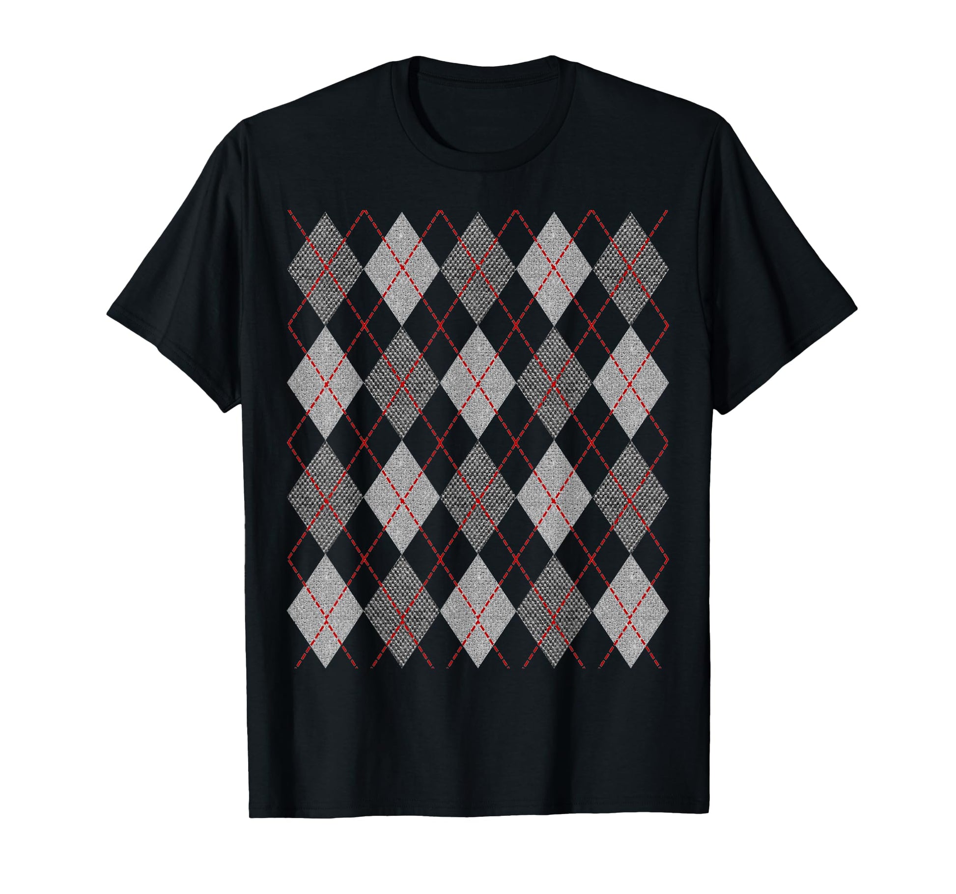 Argyle Rockabilly 1950S T-Shirt - Minimalist Print Unisex - T-Shirt, Sweatshirt, Hoodie