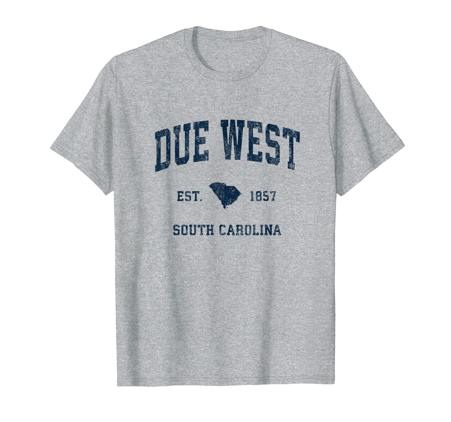 Due West South Carolina Sc Athletic T-Shirt - Graphic Print for Adults - T-Shirt, Sweatshirt, Hoodie