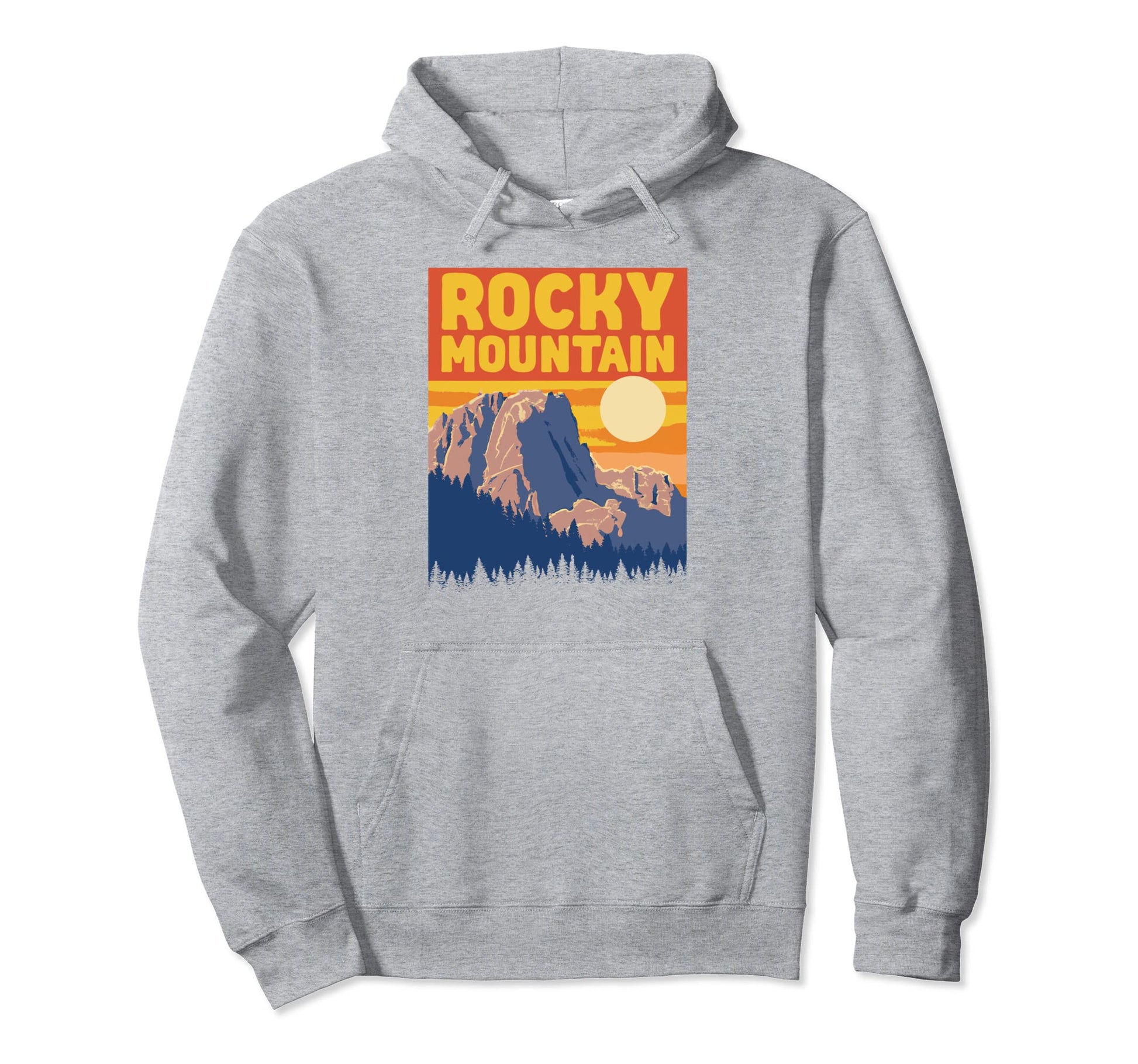 Rocky Mountain National Park Wpa Hoodie - Custom Art Print for Adults - T-Shirt, Sweatshirt, Hoodie