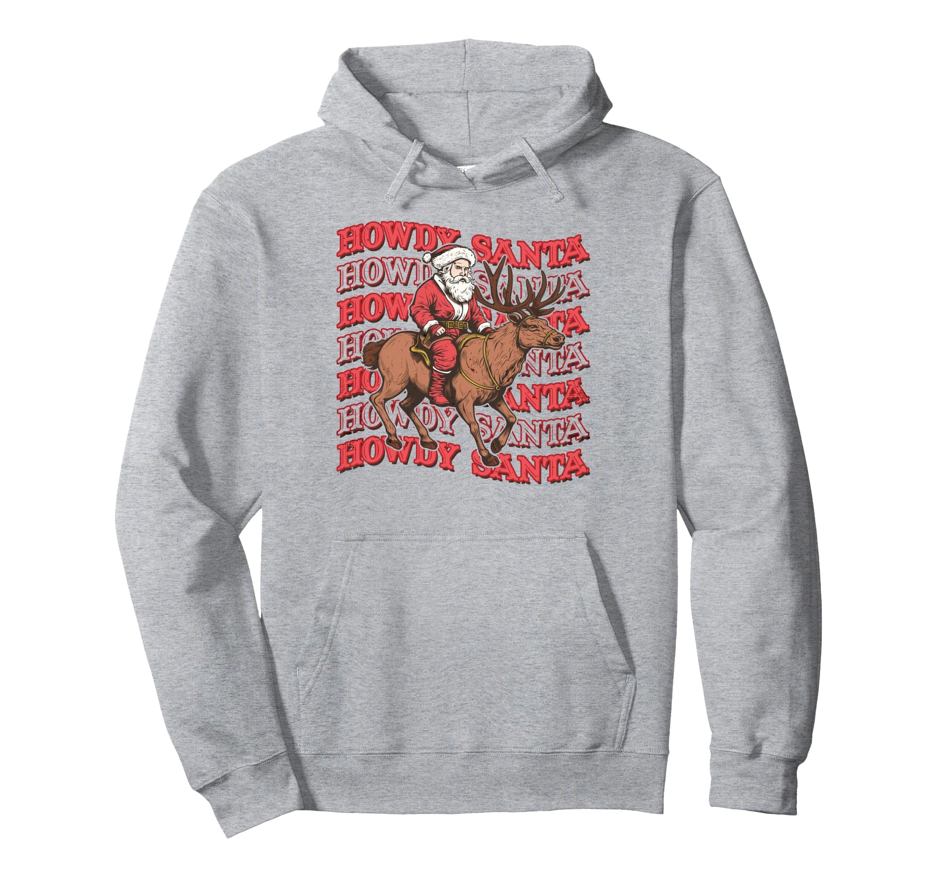 Groovy Howdy Santa Country Cowboy Western Hoodie - Novelty Apparel Unisex - T-Shirt, Sweatshirt, Hoodie