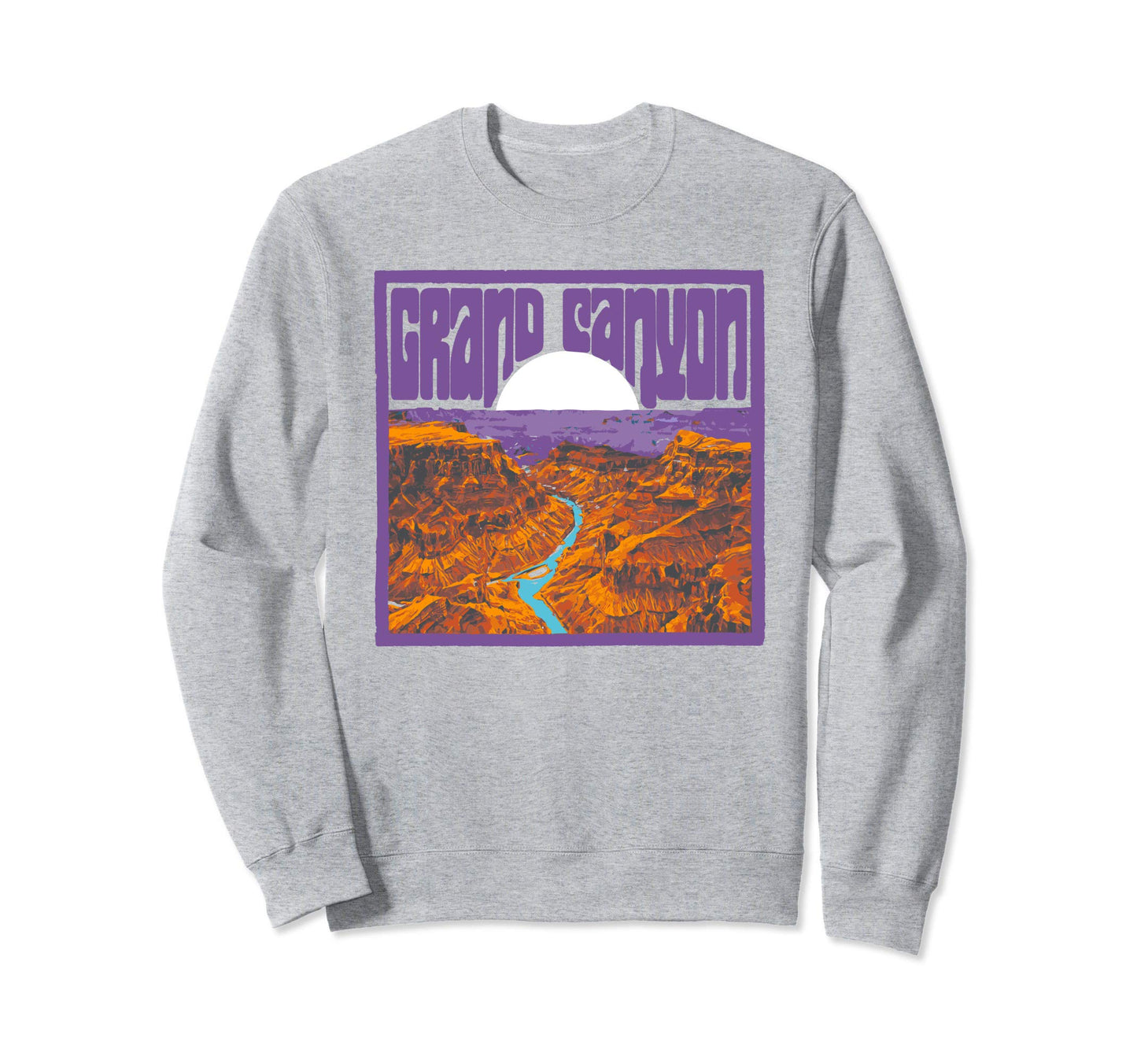 Groovy Grand Canyon National Park Hippie Sweatshirt - Trendy Graphic Unisex - T-Shirt, Sweatshirt, Hoodie