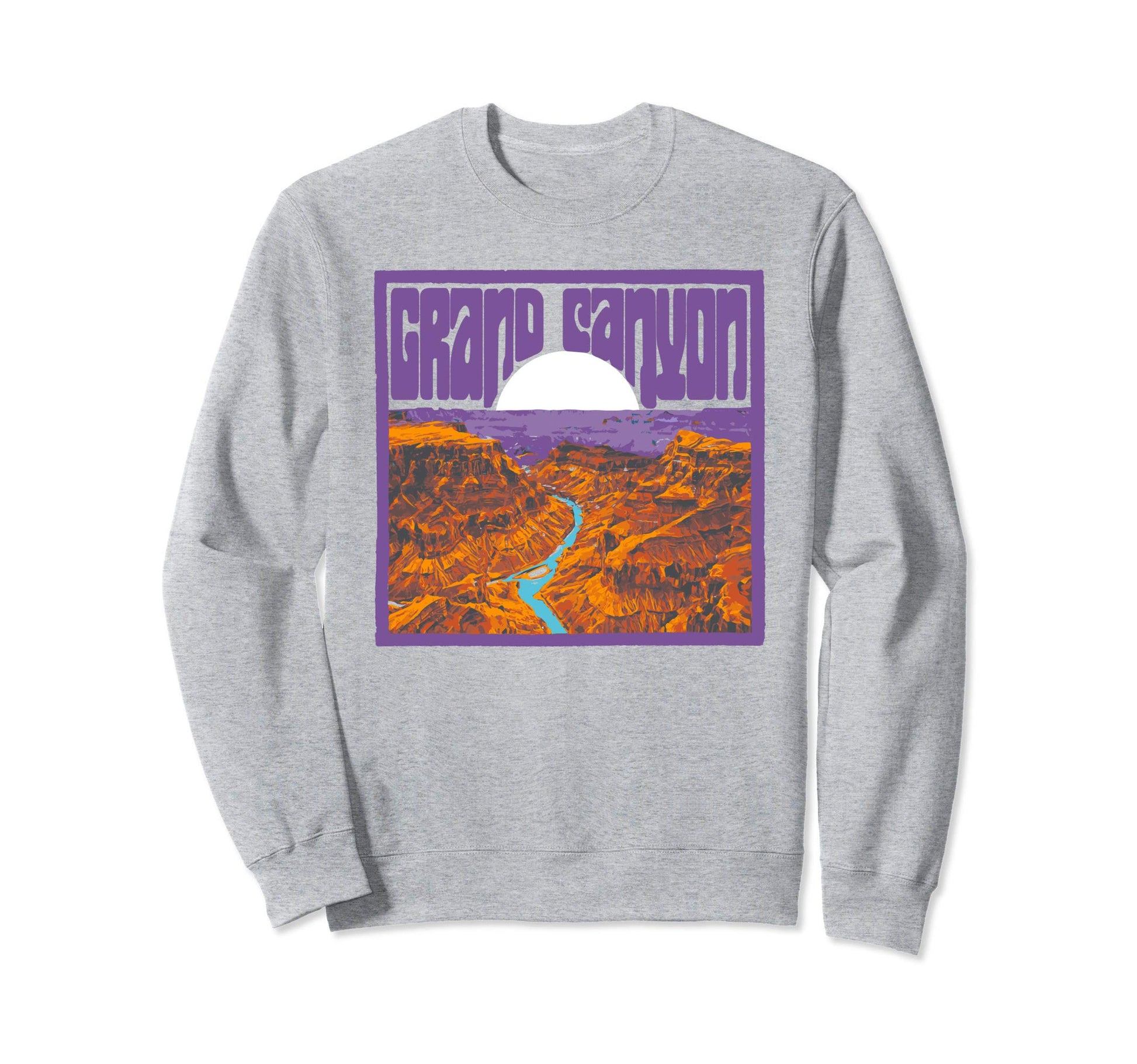 Groovy Grand Canyon National Park Hippie Sweatshirt - Trendy Graphic Unisex - T-Shirt, Sweatshirt, Hoodie
