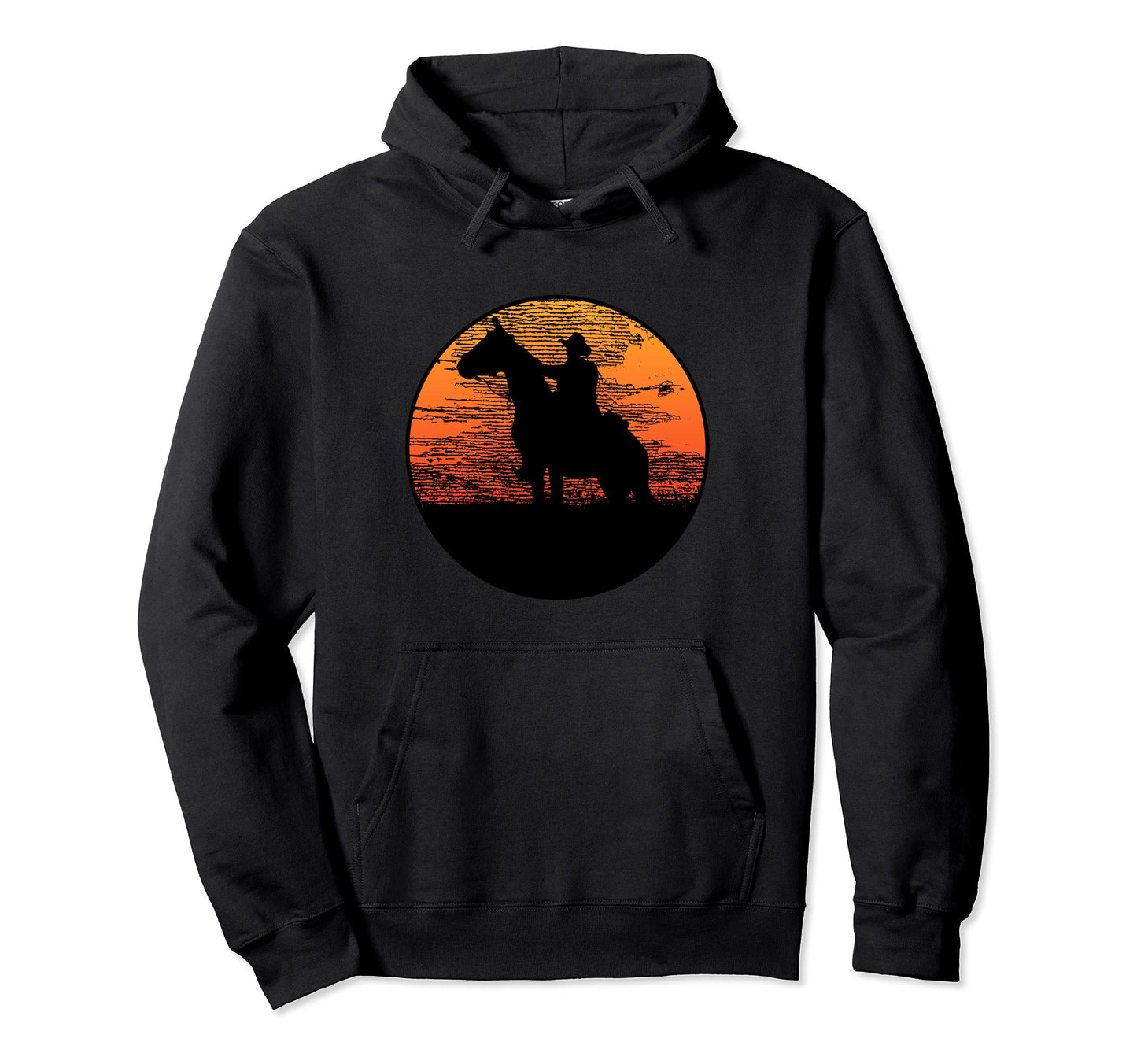 Western Horse Cowboy Hoodie - Graphic Print for Adults - T-Shirt, Sweatshirt, Hoodie
