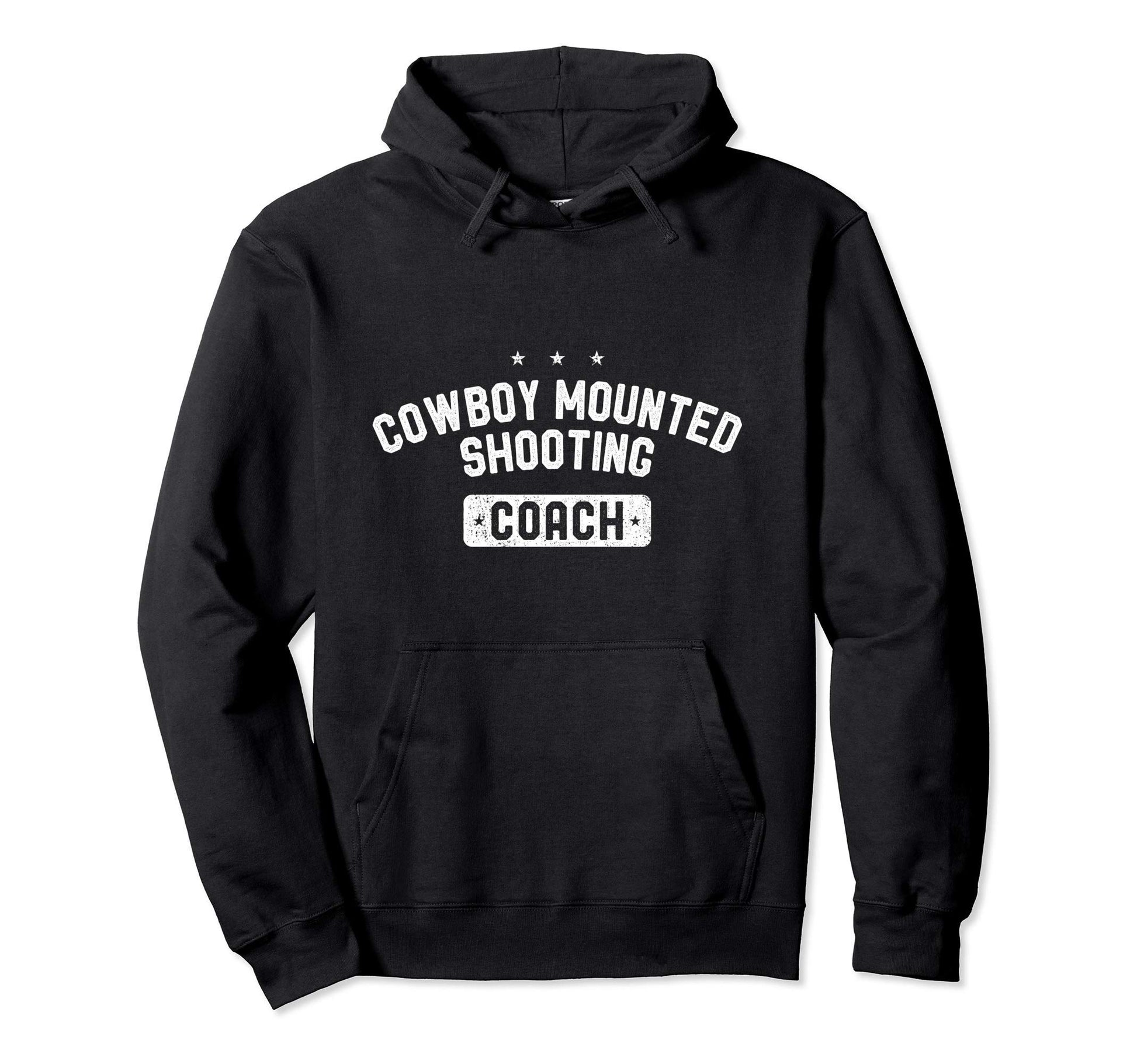Cowboy Mounted Shooting Coach Hoodie - Aesthetic Graphic Unisex - T-Shirt, Sweatshirt, Hoodie