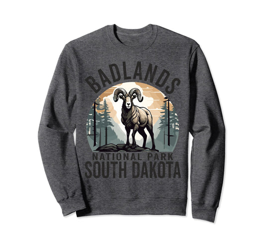 Badlands National Park South Sweatshirt - Novelty Apparel for Adults - T-Shirt, Sweatshirt, Hoodie
