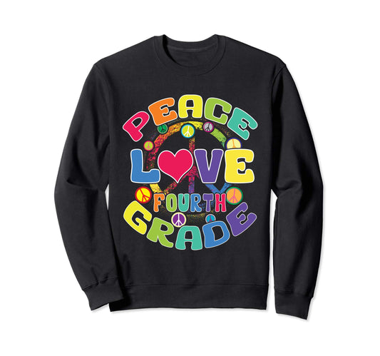 Back To School Teacher Student Peace Sweatshirt - Graphic Print Unisex - T-Shirt, Sweatshirt, Hoodie