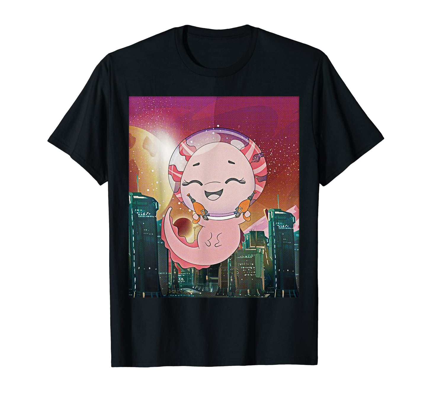 Atom Punk Aesthetic Vaporwave Futuristic T-Shirt - Custom Art Print Unisex - T-Shirt, Sweatshirt, Hoodie