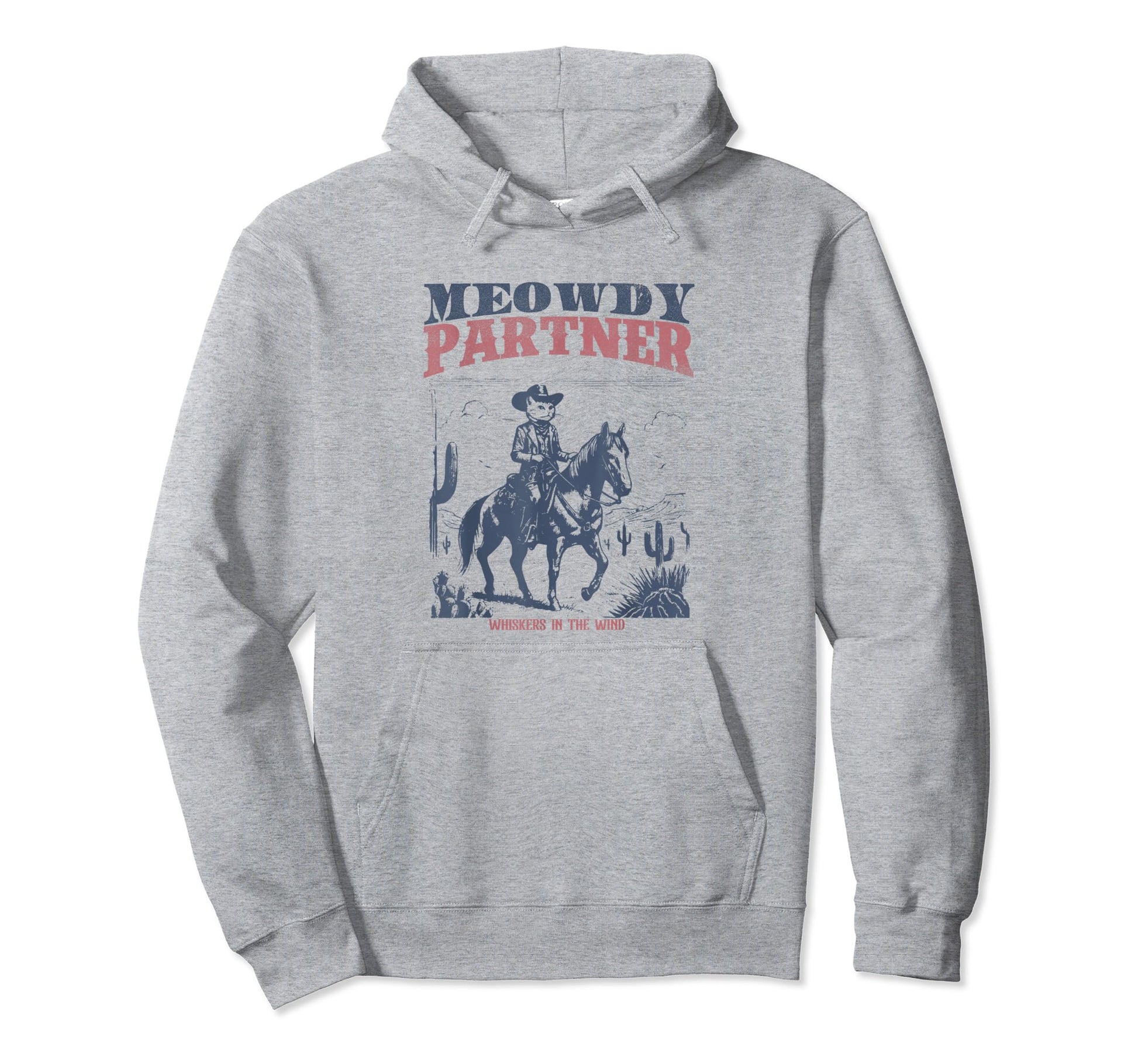 Meowdy Partner Cowboy Cat Western Hoodie - Casual Everyday Wear for Adults - T-Shirt, Sweatshirt, Hoodie