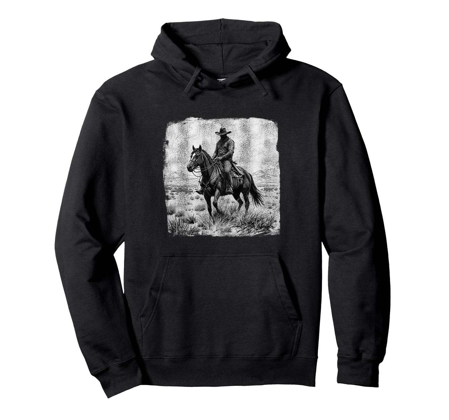 Cowboy Western Hoodie - Custom Art Print Unisex - T-Shirt, Sweatshirt, Hoodie