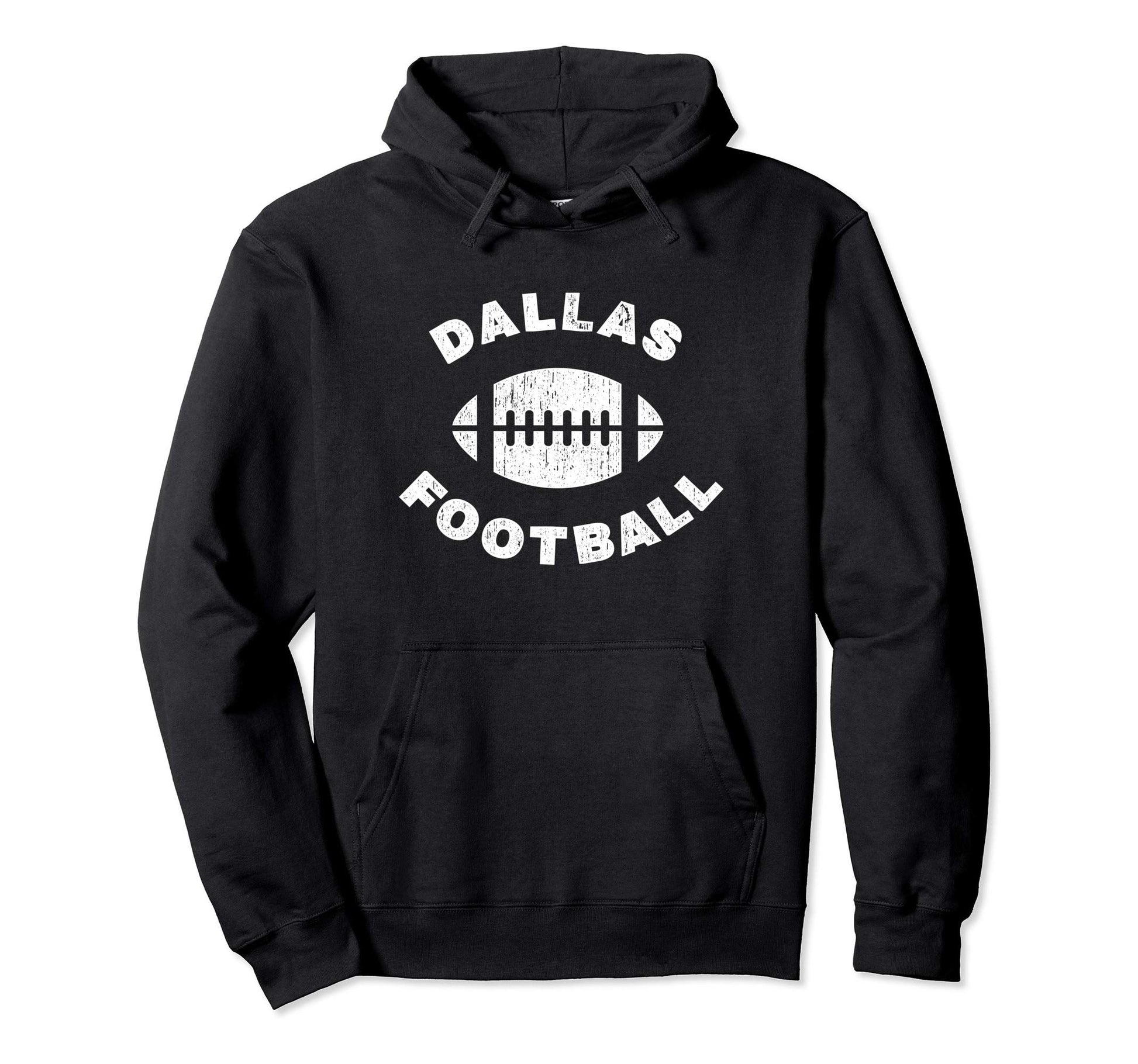 Dallas Distressed Football Sports Hoodie - Aesthetic Graphic Men Women - T-Shirt, Sweatshirt, Hoodie
