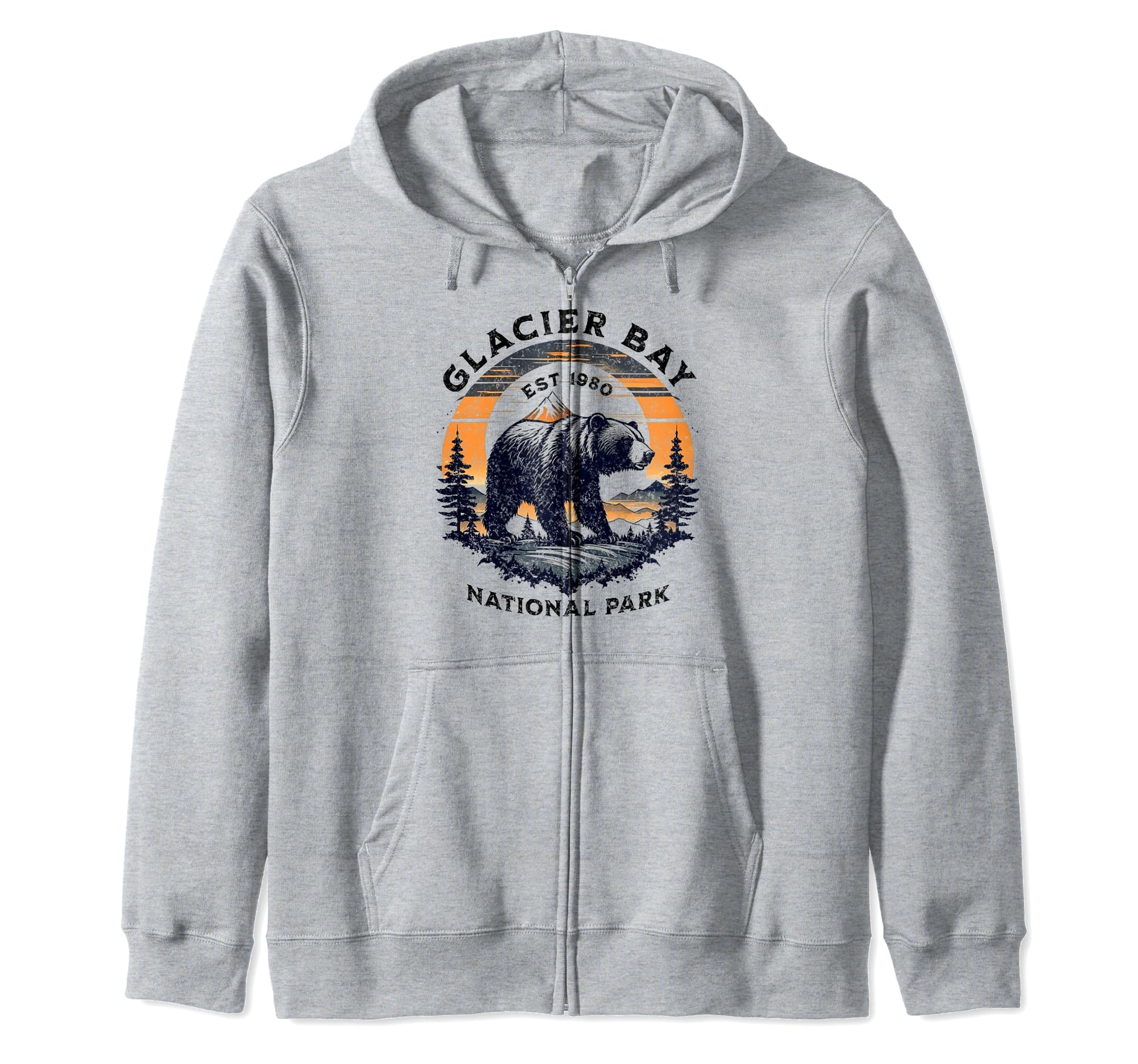 Glacier Bay National Park Alaska Usa T-Shirt - Custom Art Print Unisex - T-Shirt, Sweatshirt, Hoodie