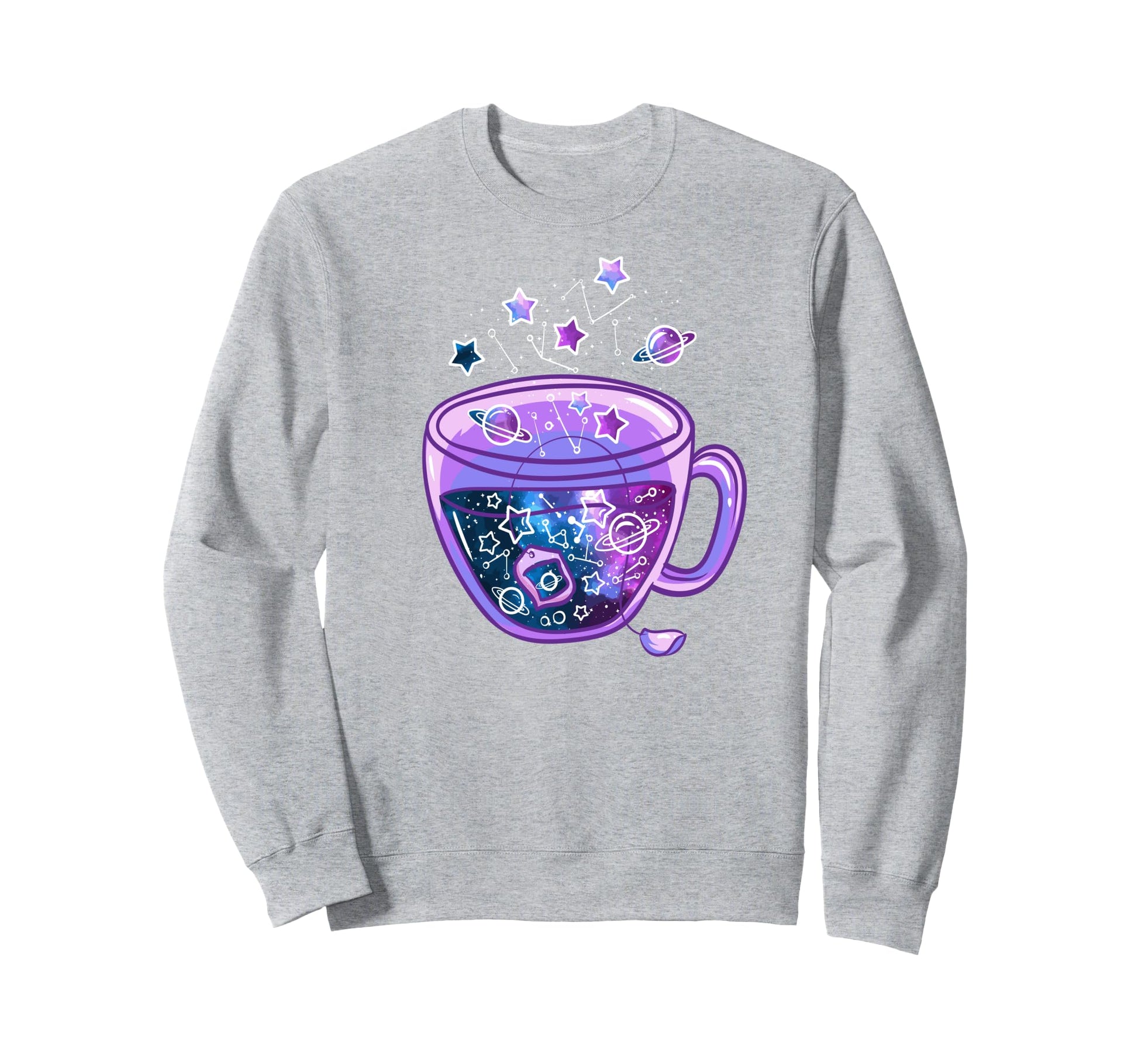 Galaxy Cup Vaporwave Japanese Art Cup Sweatshirt - Graphic Print Unisex - T-Shirt, Sweatshirt, Hoodie