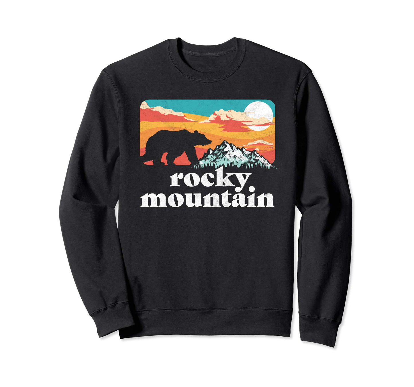 Rocky Mountain National Park Bear Sweatshirt - Custom Art Print for Adults - T-Shirt, Sweatshirt, Hoodie