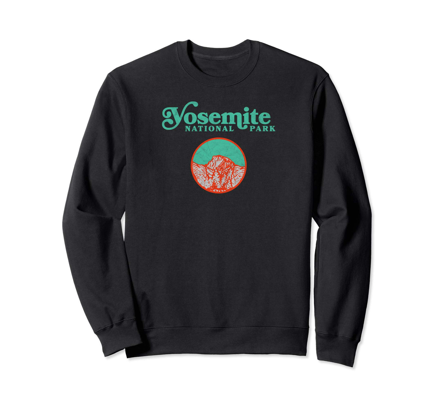 Yosemite National Park 80S Color Sweatshirt - Fun Novelty Design for Adults - T-Shirt, Sweatshirt, Hoodie