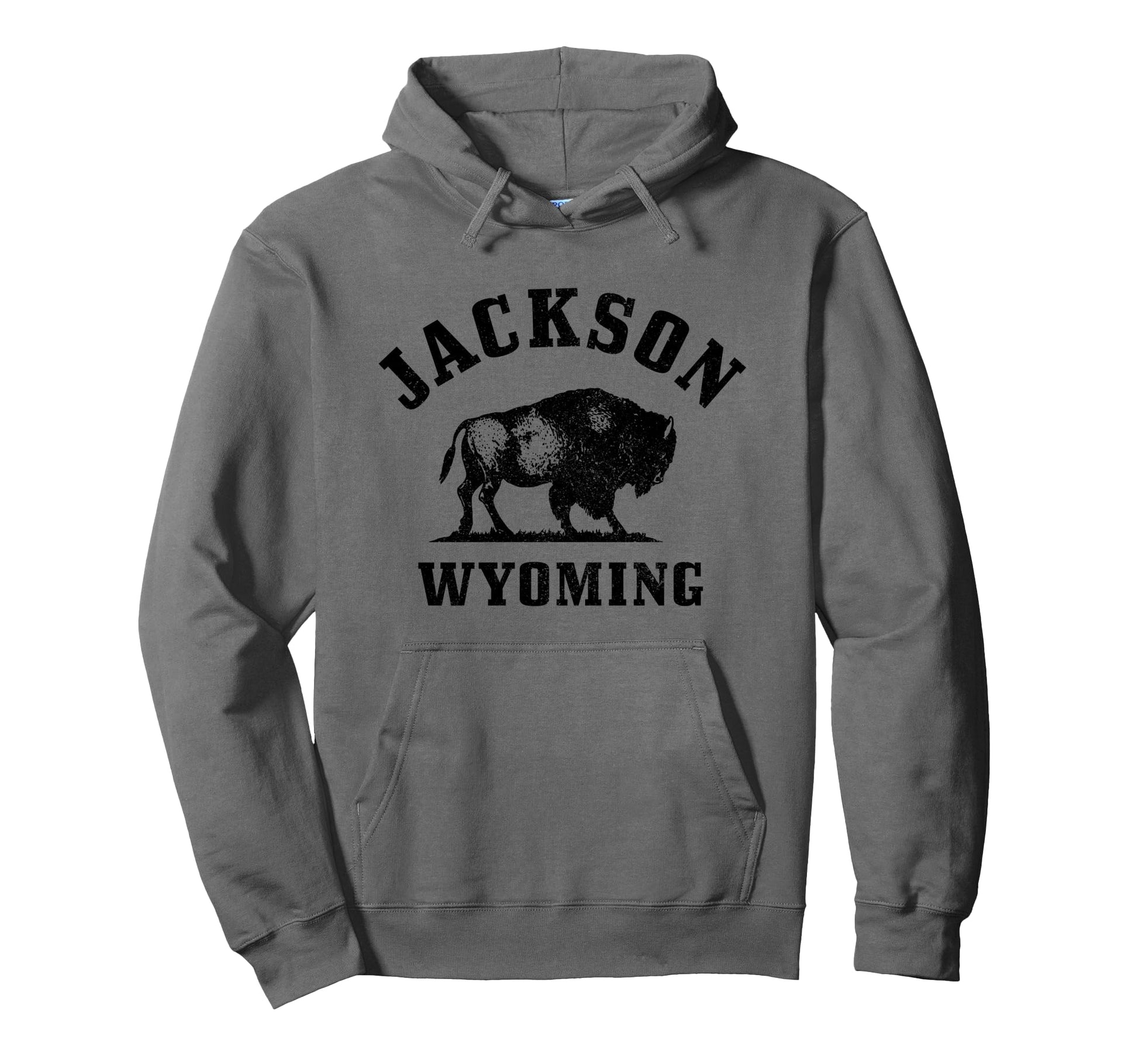 Jackson Wyoming Cowboy State Bison Hoodie - Custom Art Print Men Women - T-Shirt, Sweatshirt, Hoodie