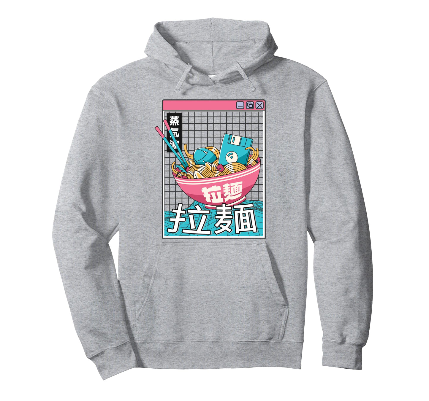 Ramen Noodles Bowl Kawaii Weirdcore Hoodie - Graphic Print Men Women - T-Shirt, Sweatshirt, Hoodie