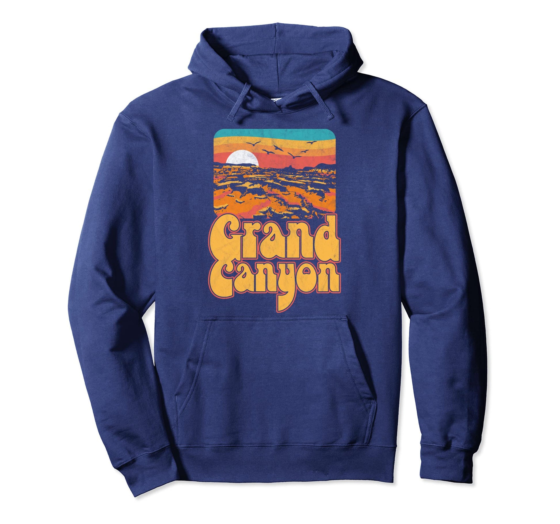 80S Grand Canyon National Park Souvenir Hoodie - Novelty Apparel for Adults - T-Shirt, Sweatshirt, Hoodie