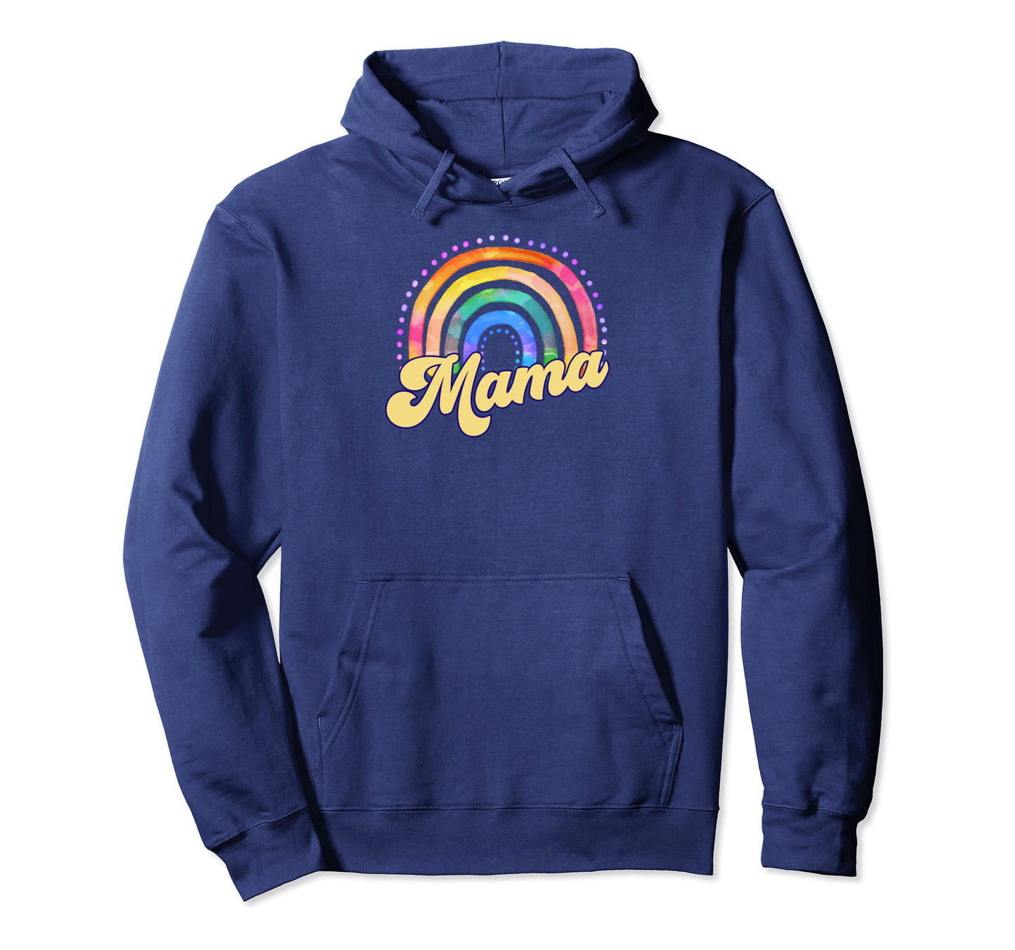Pretty Mama Hippie Rainbow Mom Mama Hoodie - Unique Graphic Unisex - T-Shirt, Sweatshirt, Hoodie