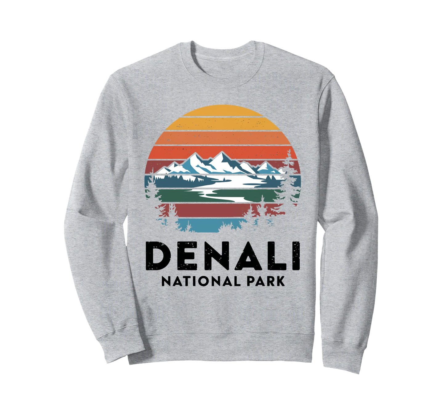 Denali National Park Alaska Wildlife Sweatshirt - Graphic Print for Adults - T-Shirt, Sweatshirt, Hoodie