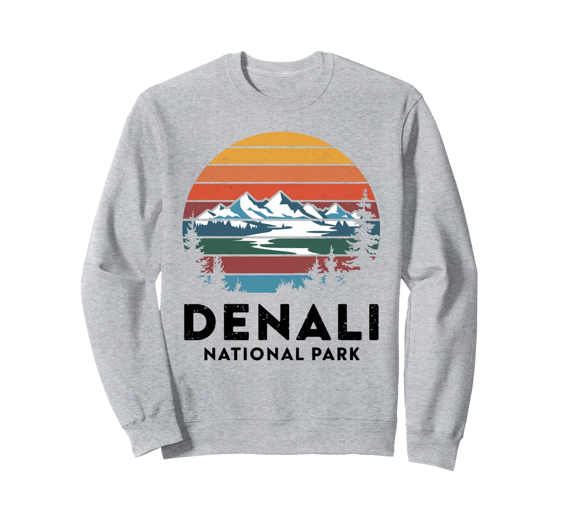 Denali National Park Alaska Wildlife Sweatshirt - Graphic Print for Adults - T-Shirt, Sweatshirt, Hoodie
