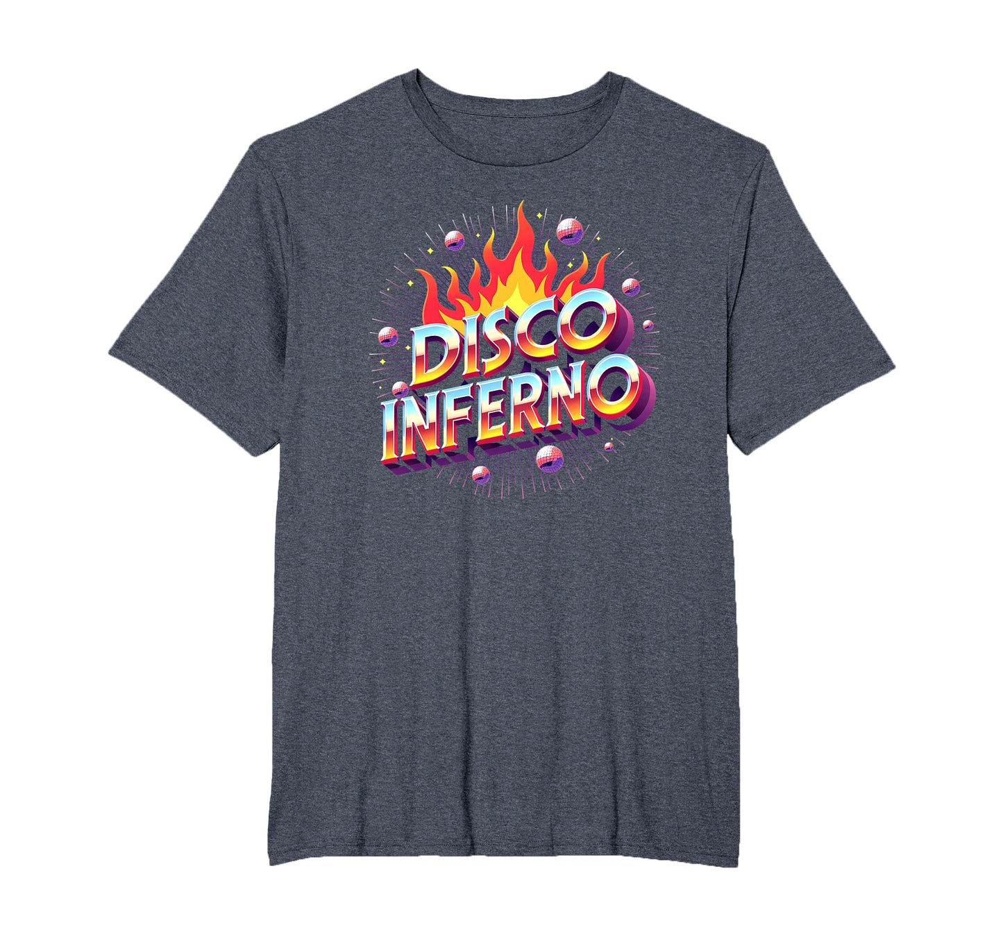 Disco Inferno Dance Party Fever Art Mens T-Shirt - Graphic Print Unisex - T-Shirt, Sweatshirt, Hoodie