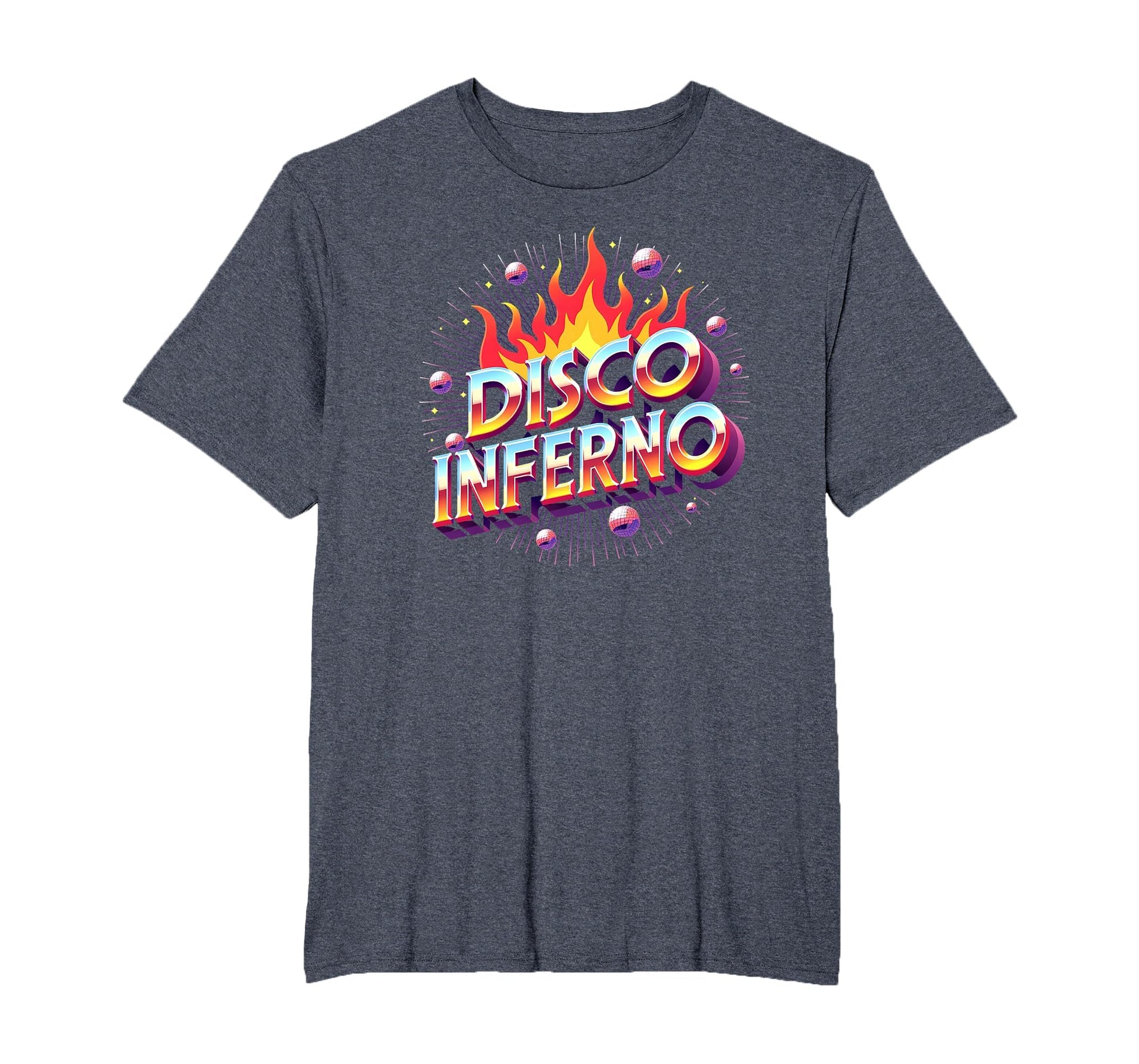 Disco Inferno Dance Party Fever Art Mens T-Shirt - Graphic Print Unisex - T-Shirt, Sweatshirt, Hoodie