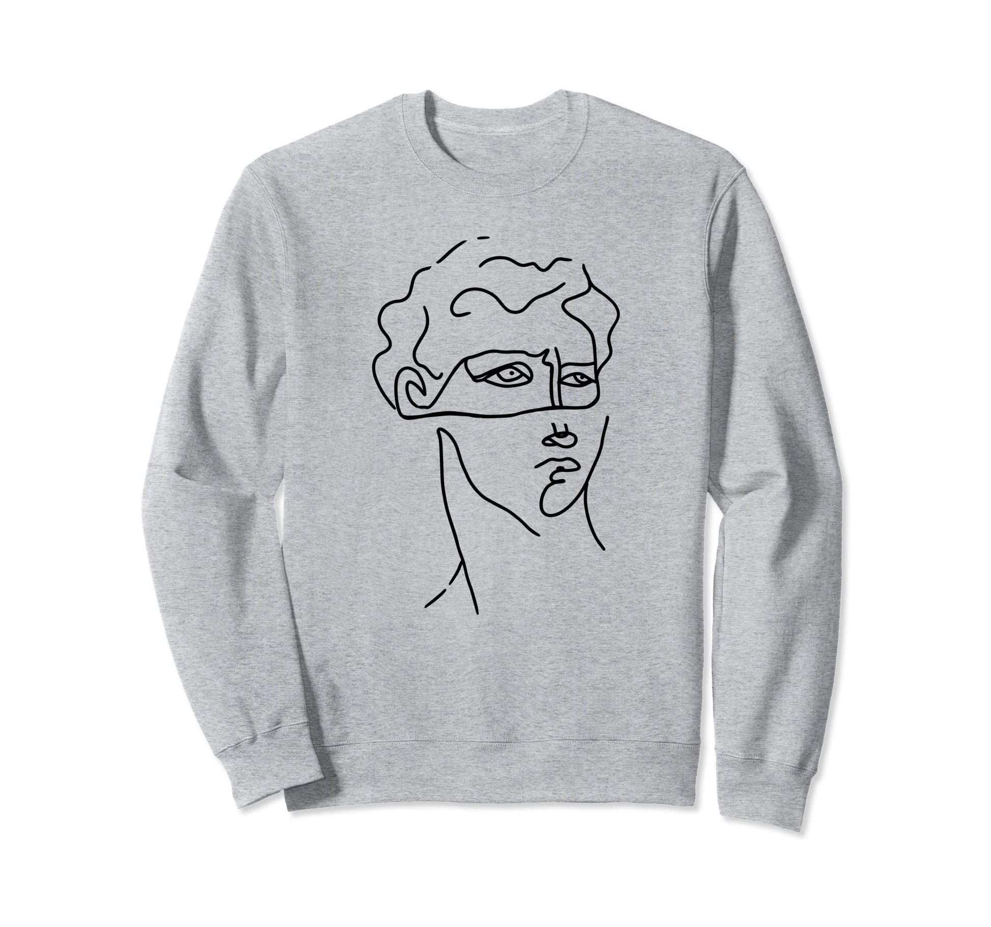 Minimalist Abstract Art Statue Sweatshirt - Trendy Graphic Unisex - T-Shirt, Sweatshirt, Hoodie