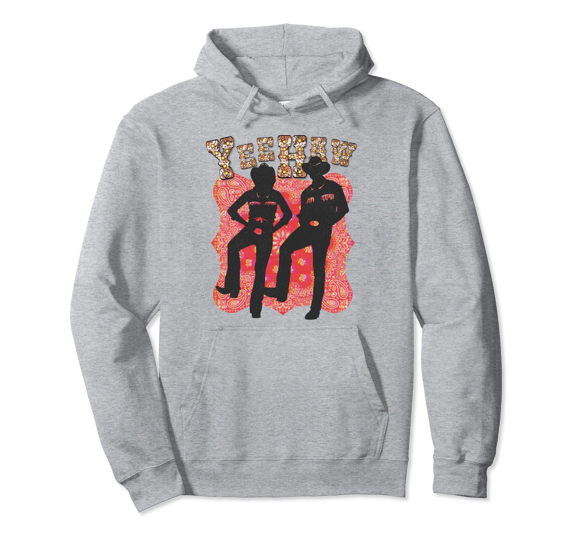 Western Yeehaw Howdy Cowgirl Bandana Hoodie - Trendy Graphic Men Women - T-Shirt, Sweatshirt, Hoodie