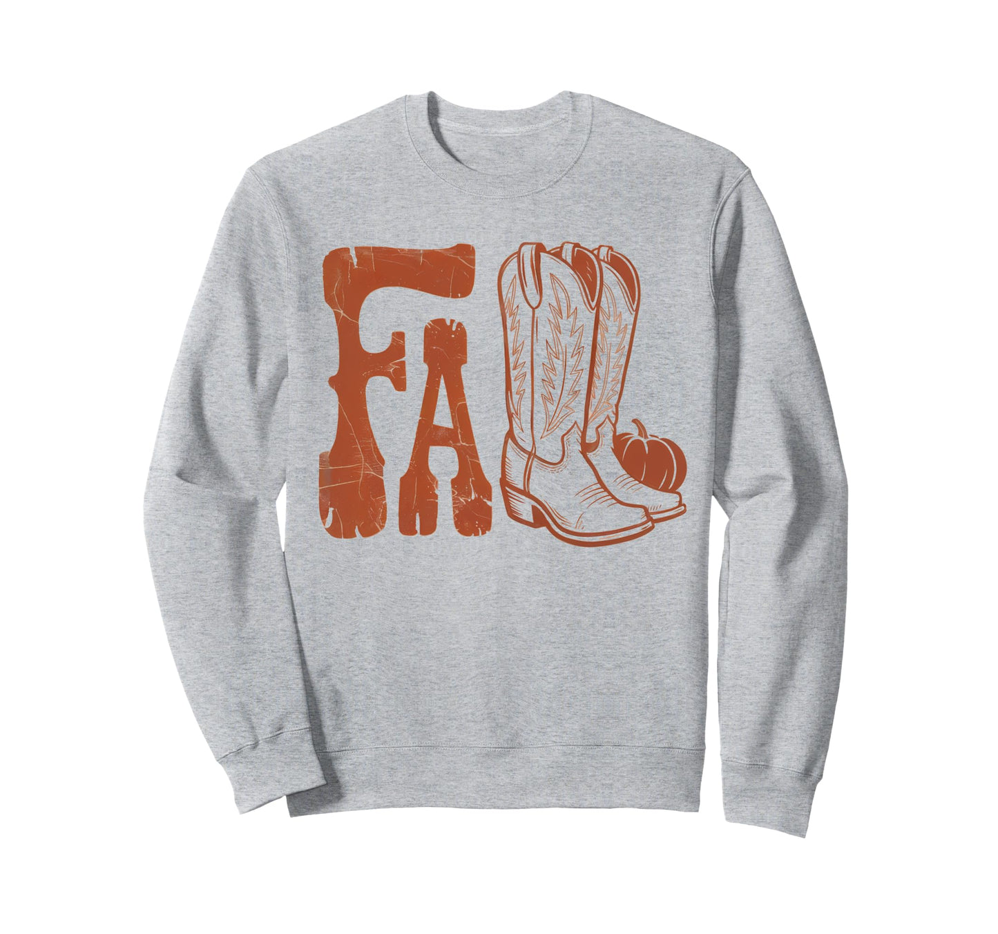Cowgirl Boots Fall Western Sweatshirt - Casual Everyday Wear Men Women - T-Shirt, Sweatshirt, Hoodie