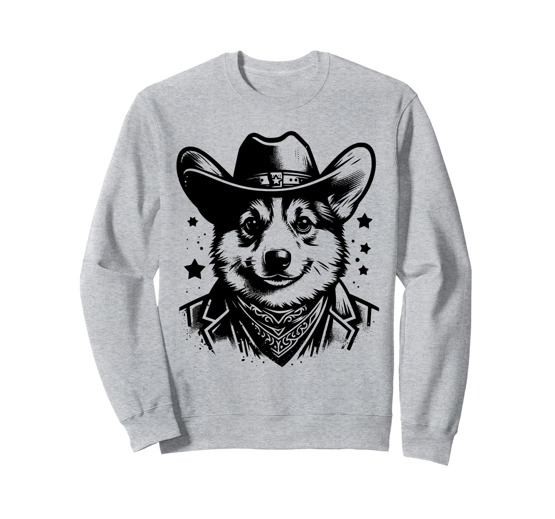 Cowboy Corgi Dog Lovers Western Sweatshirt - Novelty Apparel for Adults - T-Shirt, Sweatshirt, Hoodie