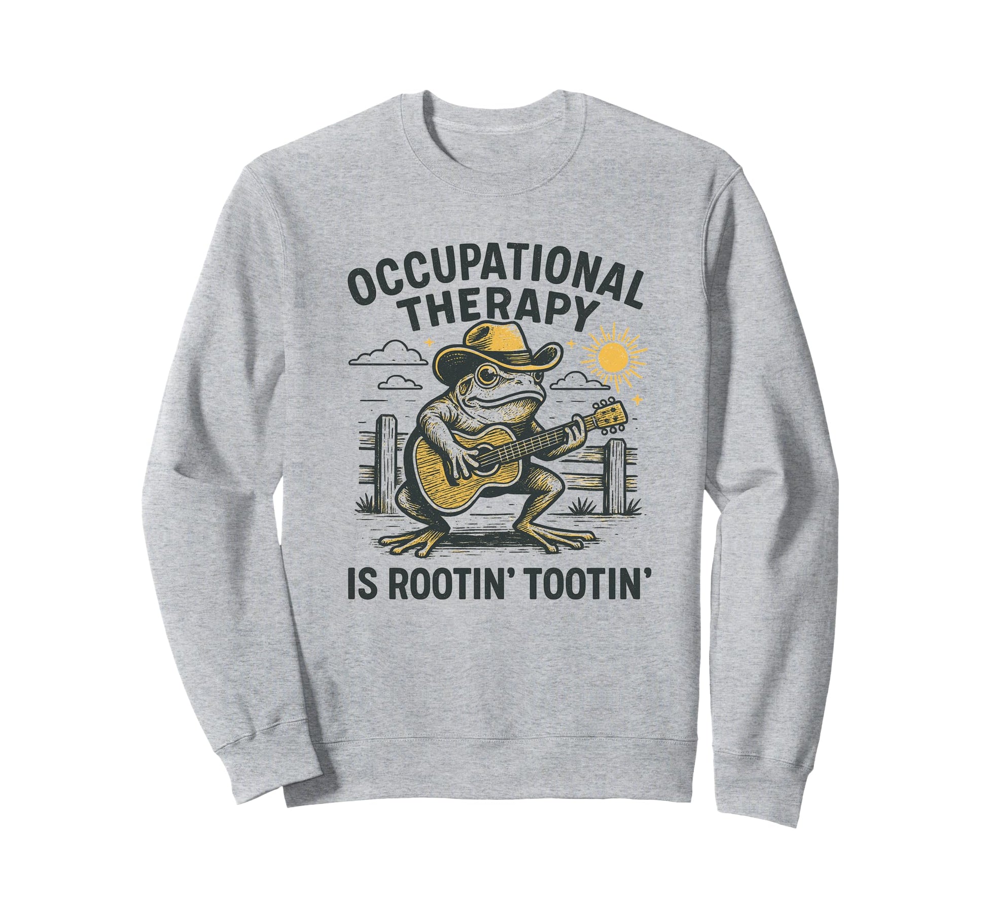 Therapy Is Rooting Tooting Western Sweatshirt - Trendy Graphic for Adults - T-Shirt, Sweatshirt, Hoodie
