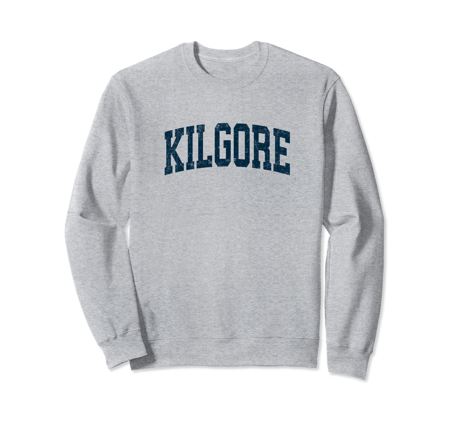 Kilgore Texas Tx Athletic Sports Navy Sweatshirt - Graphic Print for Adults - T-Shirt, Sweatshirt, Hoodie